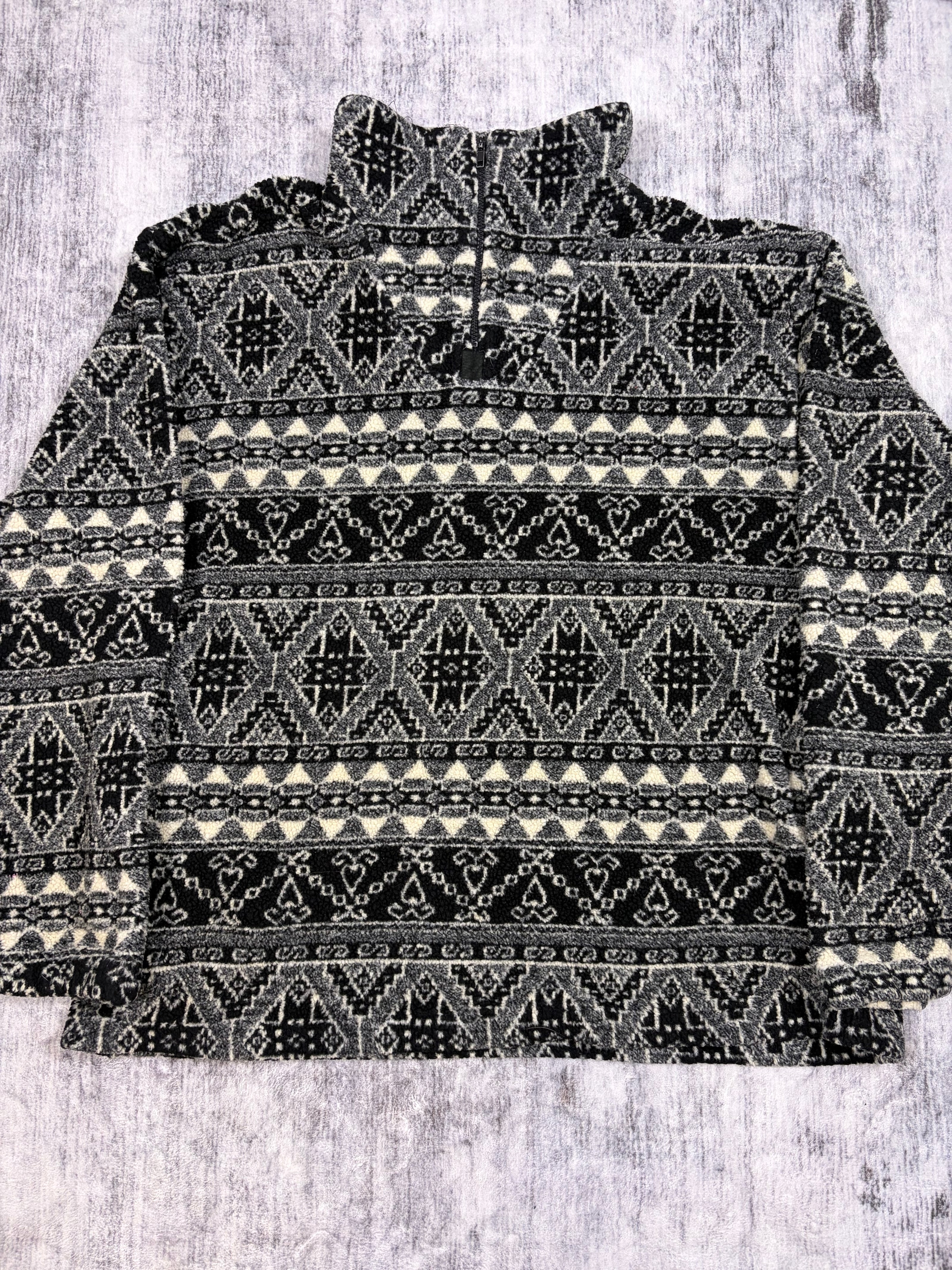 Winners Oversized Aztec Granola 1/4 Zip Jacket