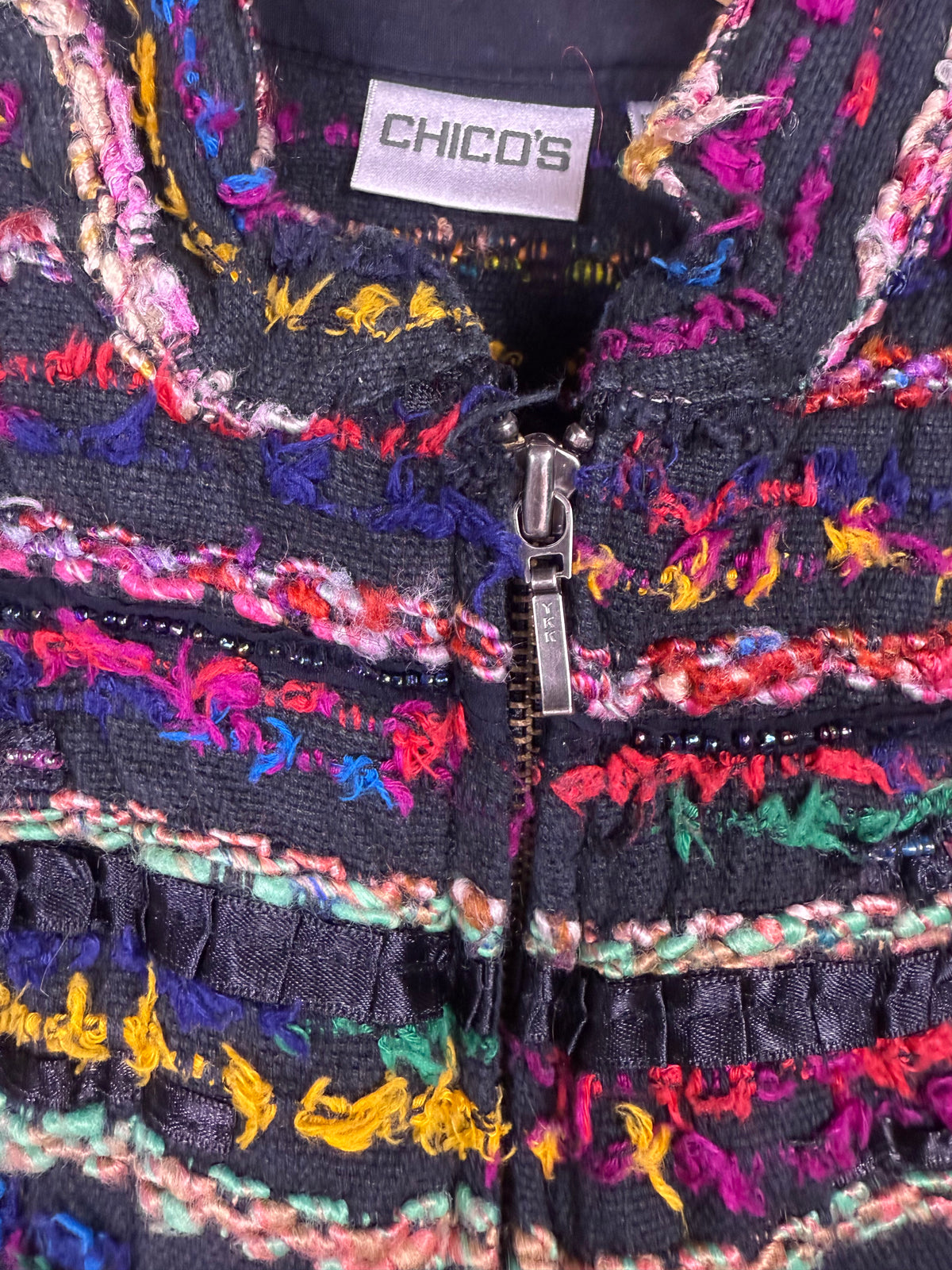 Eclectic Boho Full Zip Vest
