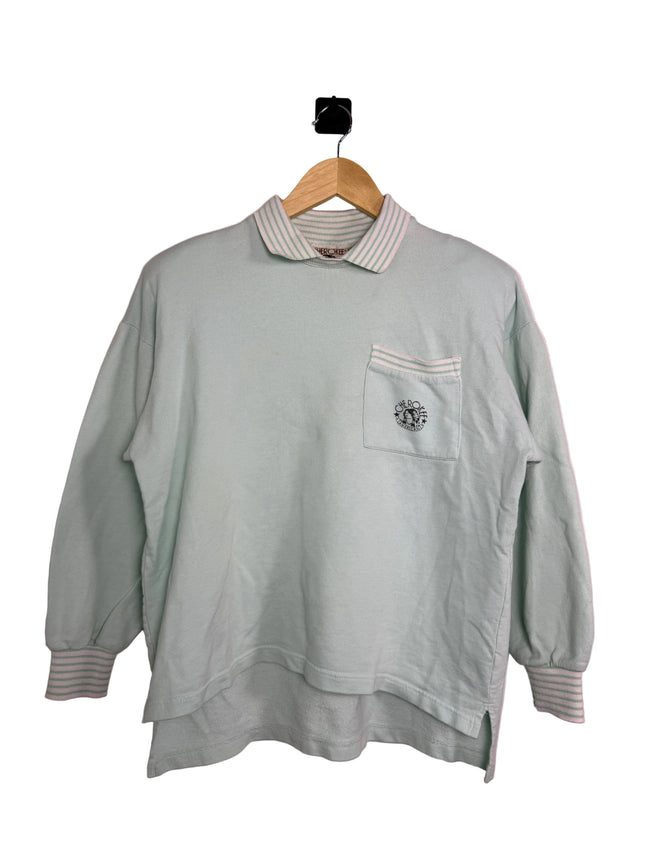 Cherokee Long Sleeve Striped Collared Shirt
