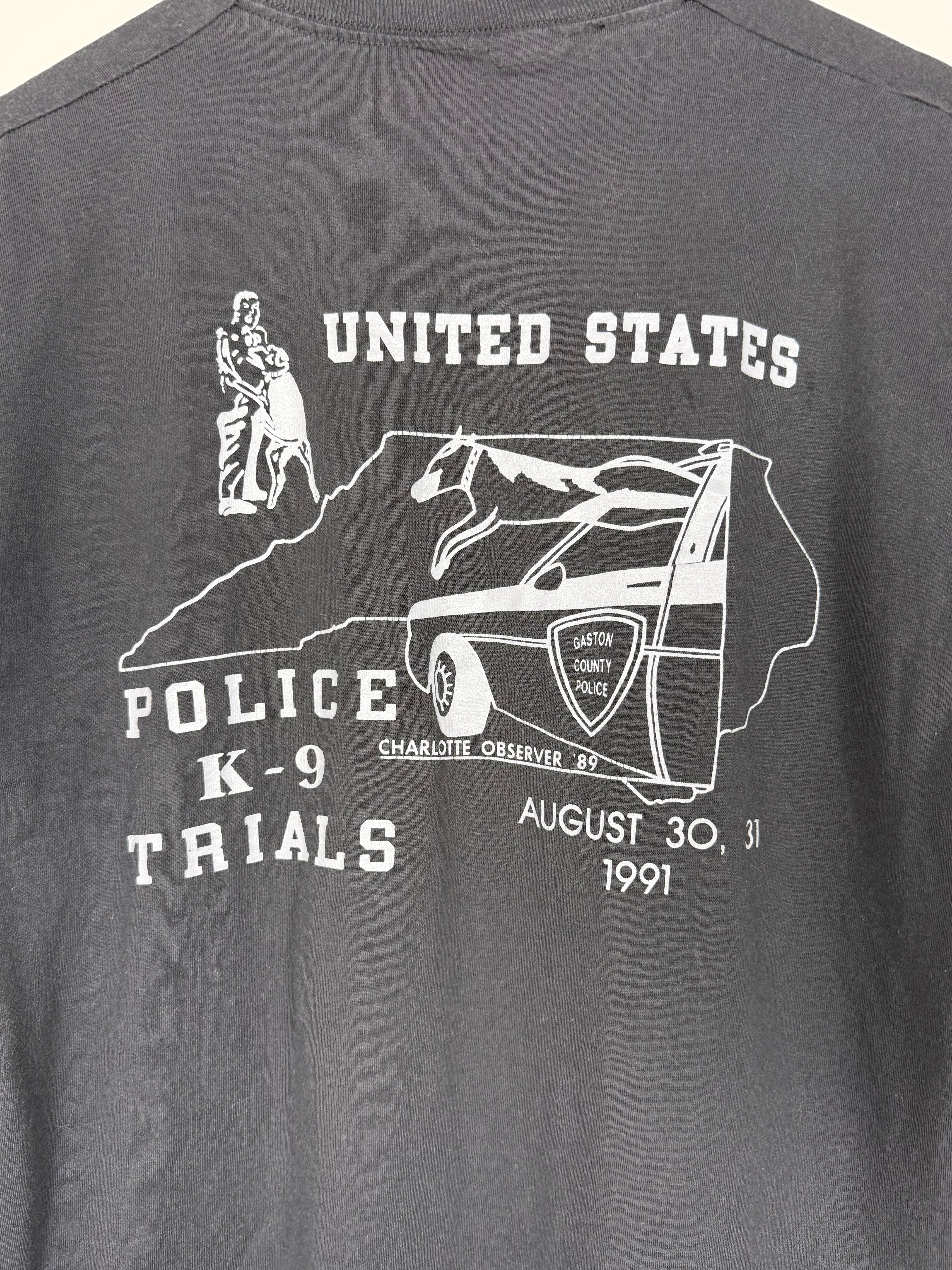 1991 Charlotte Police K-9 Trials Tee
