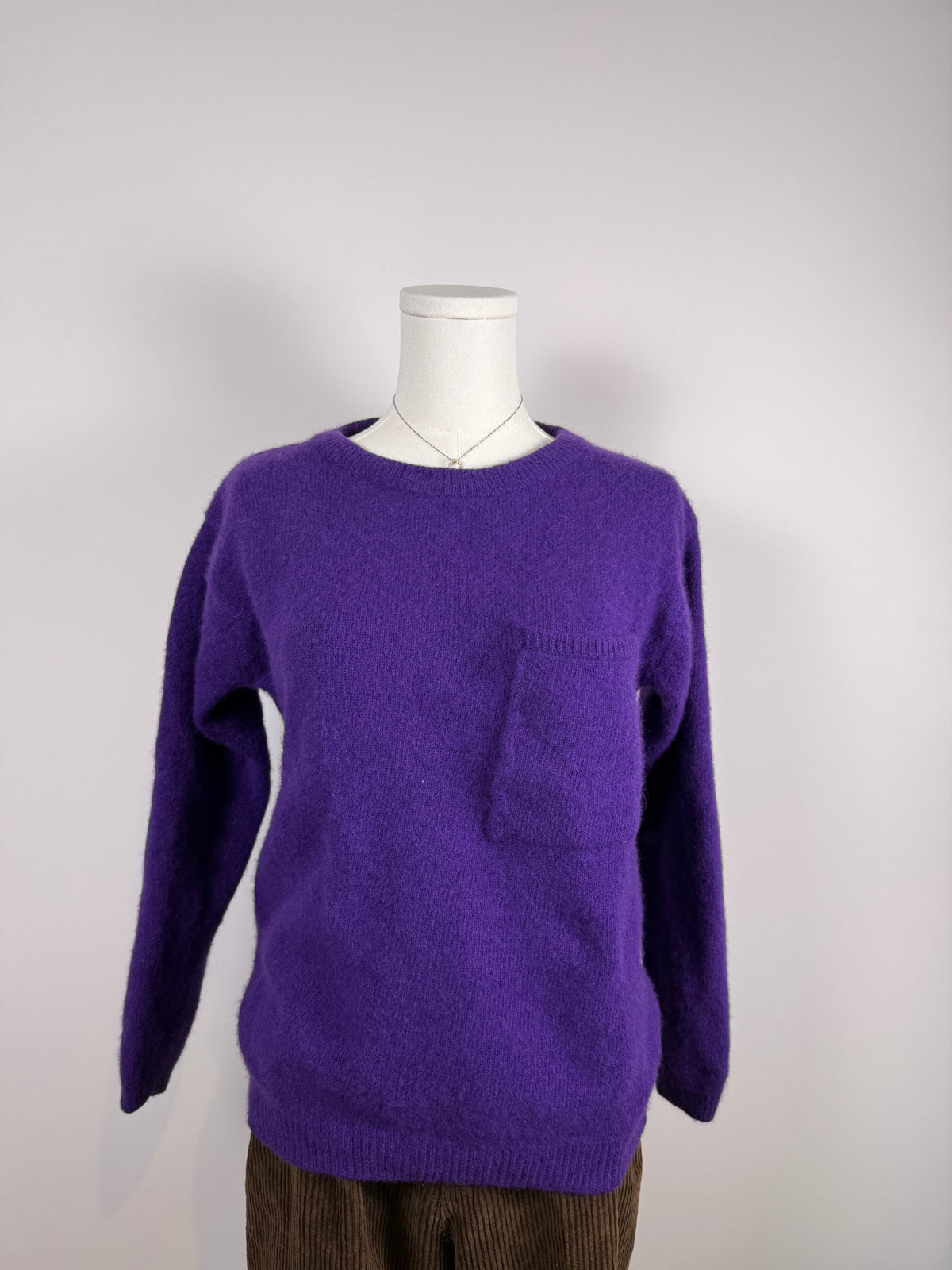 80s Pocketed Wool Sweater