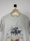 International Polo Club Striped Graphic Tee