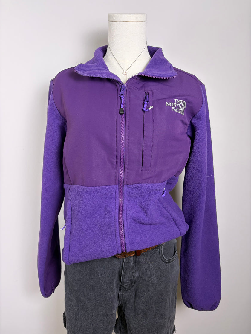 North Face Purple Full Zip Fleece