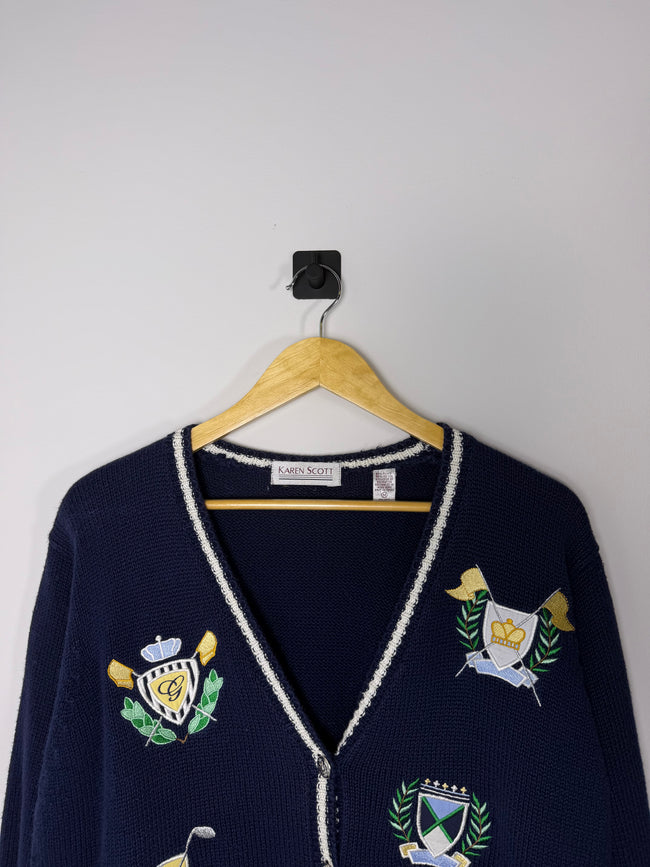 Karen Scott Preppy Golf Sweater