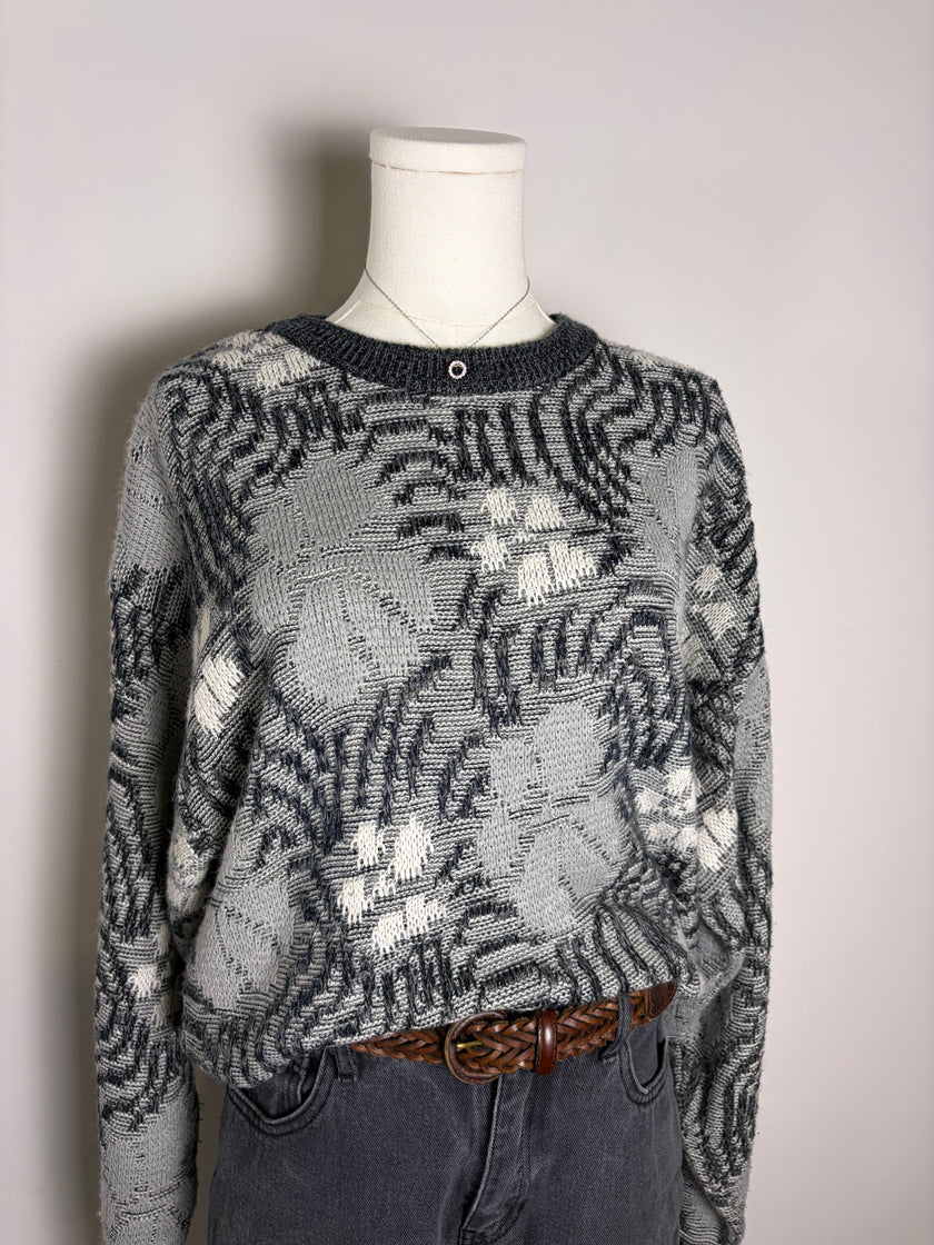 80’s Saturdays Abstract Knit Sweater