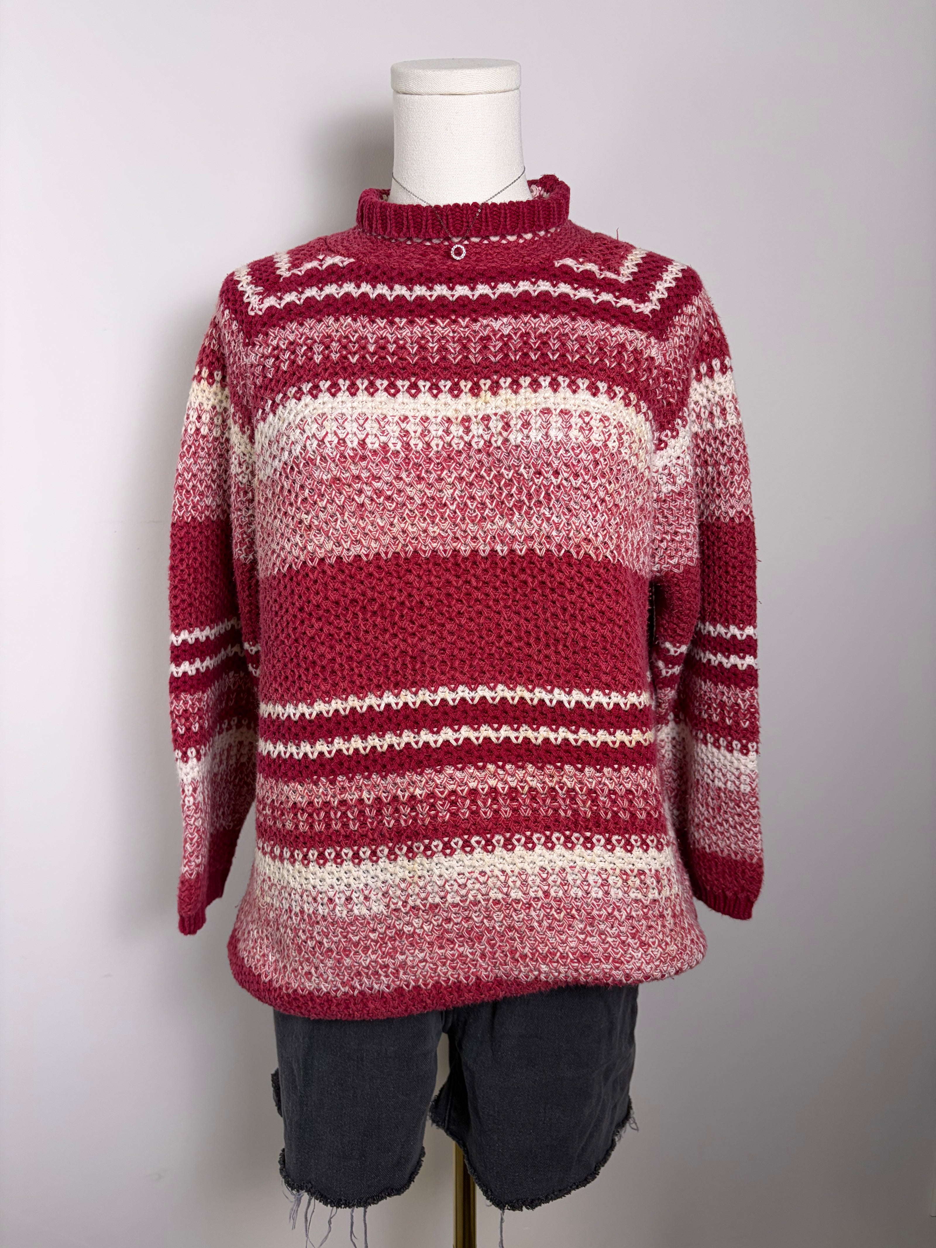 Nuggets Striped Granny Sweater