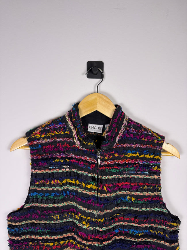 Eclectic Boho Full Zip Vest