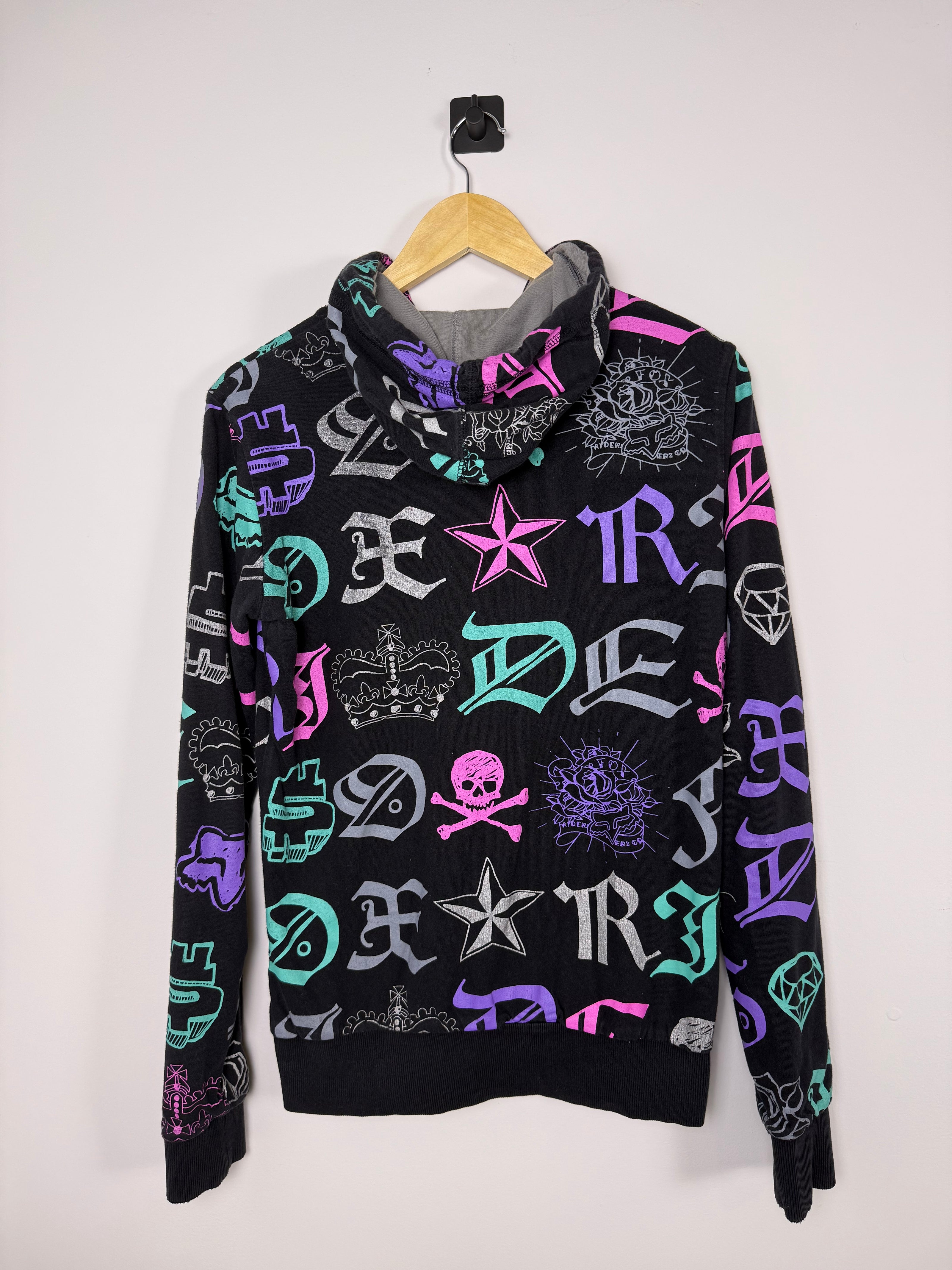 Y2K Fox Racing Full Zip Hoodie