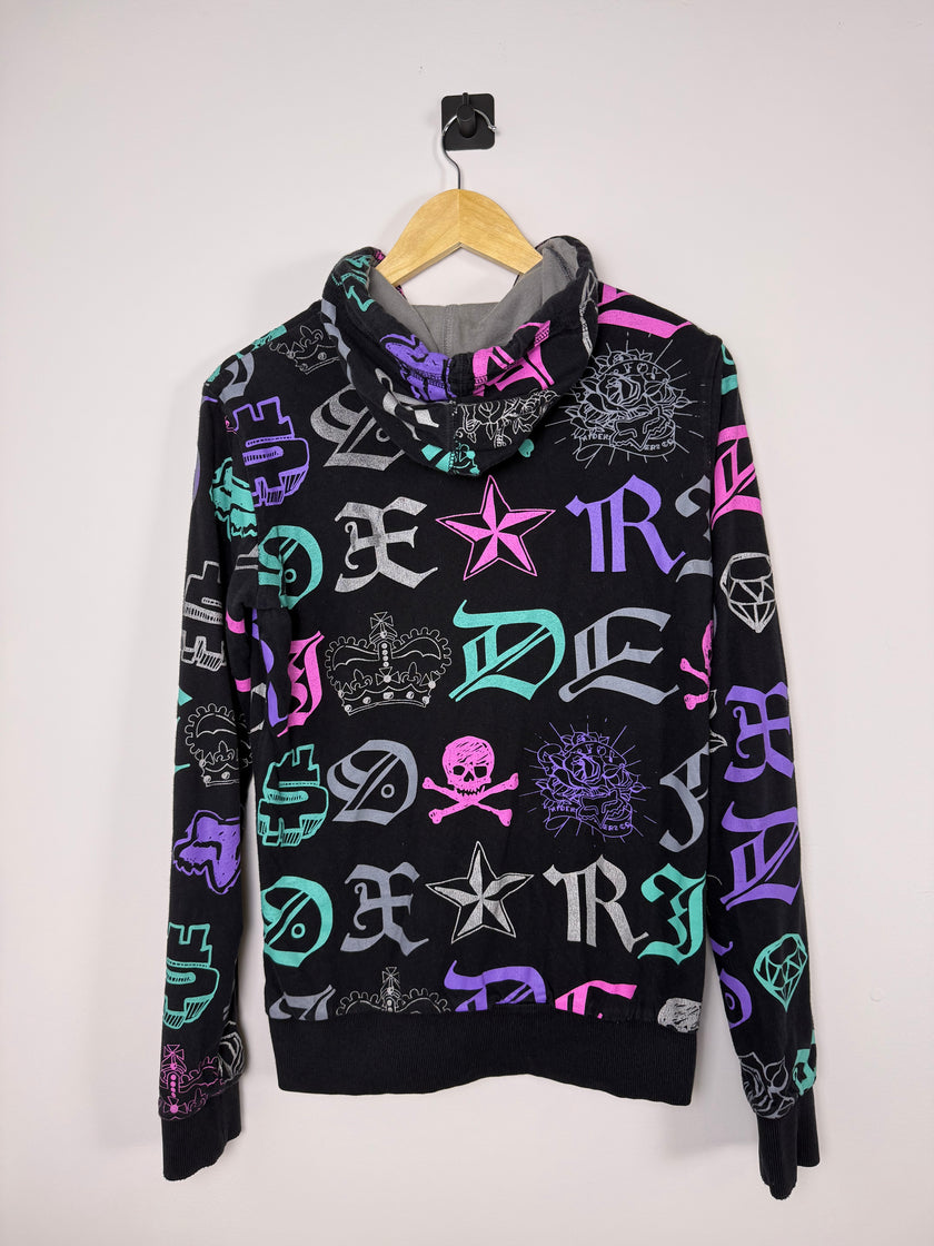 Y2K Fox Racing Full Zip Hoodie