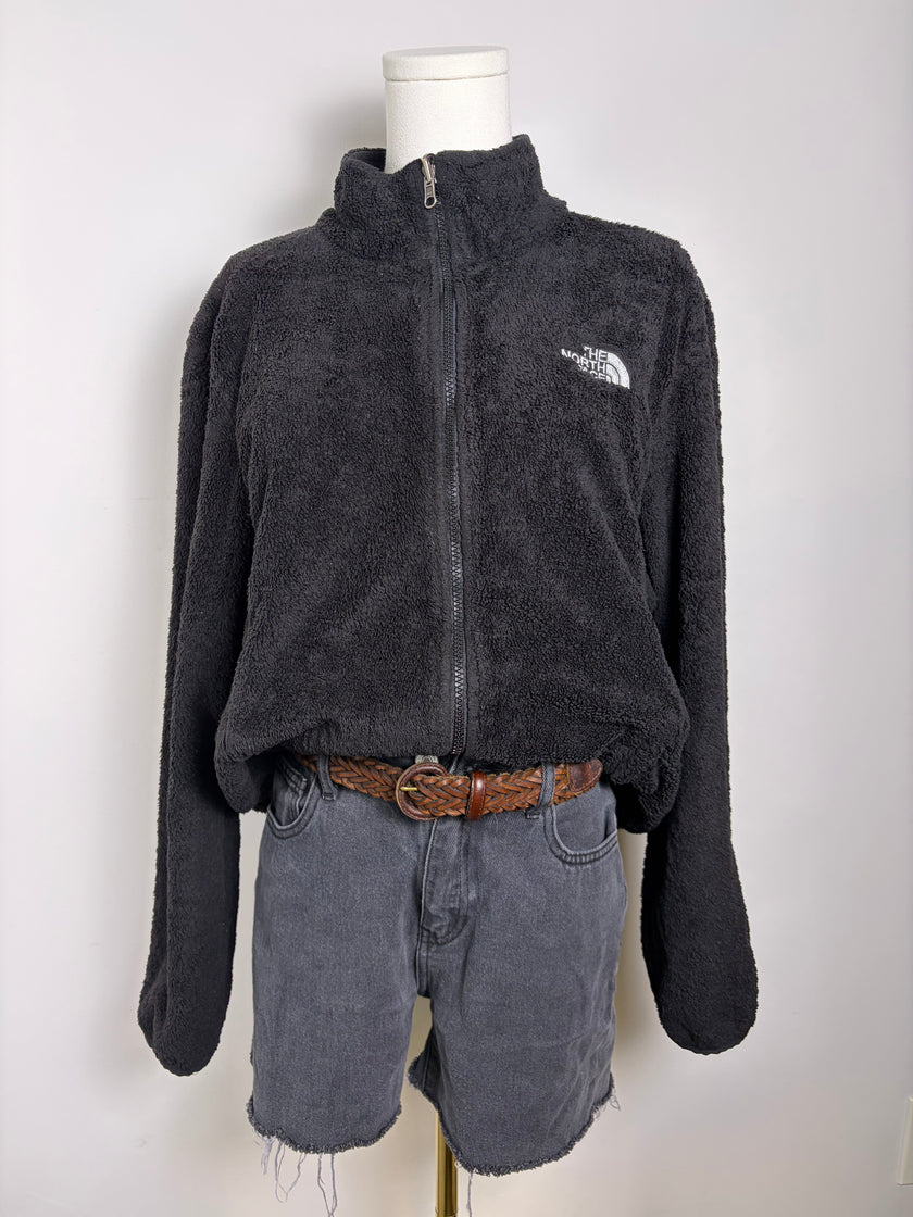 North Face Black Full Zip Fleece