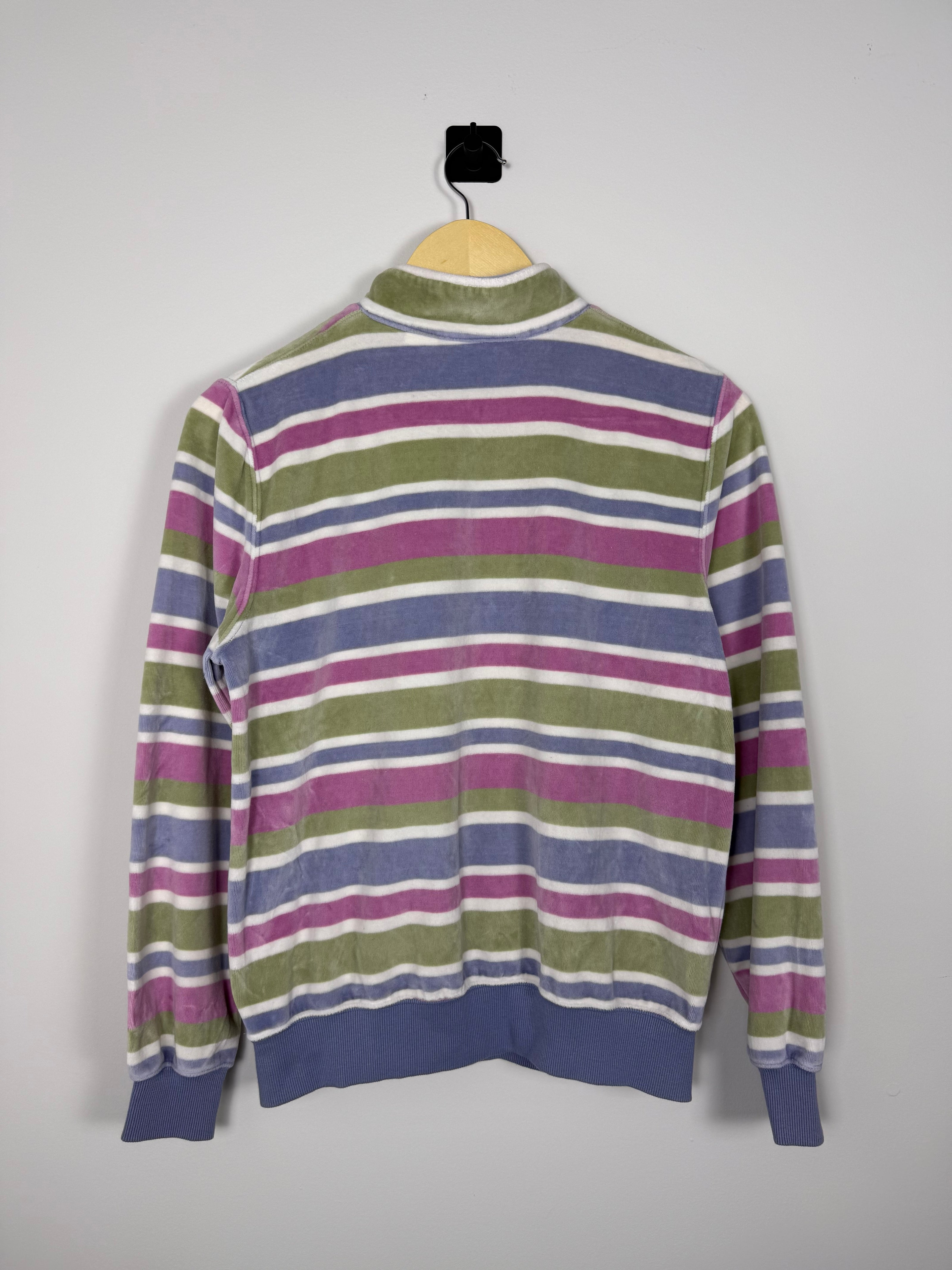 Colorful Striped Granny Full Zip Sweatshirt