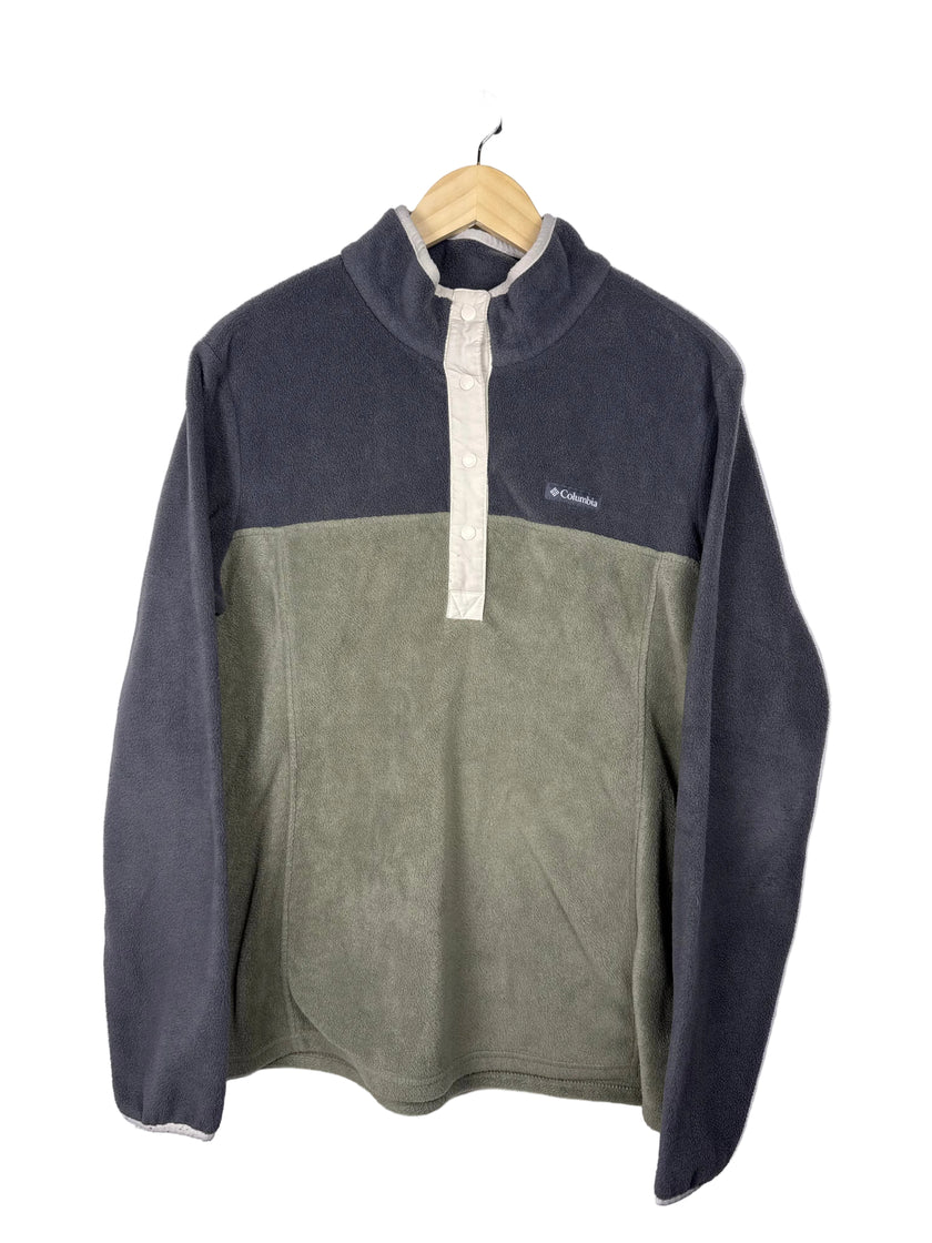 Columbia Color Block 1/4 Button Fleece