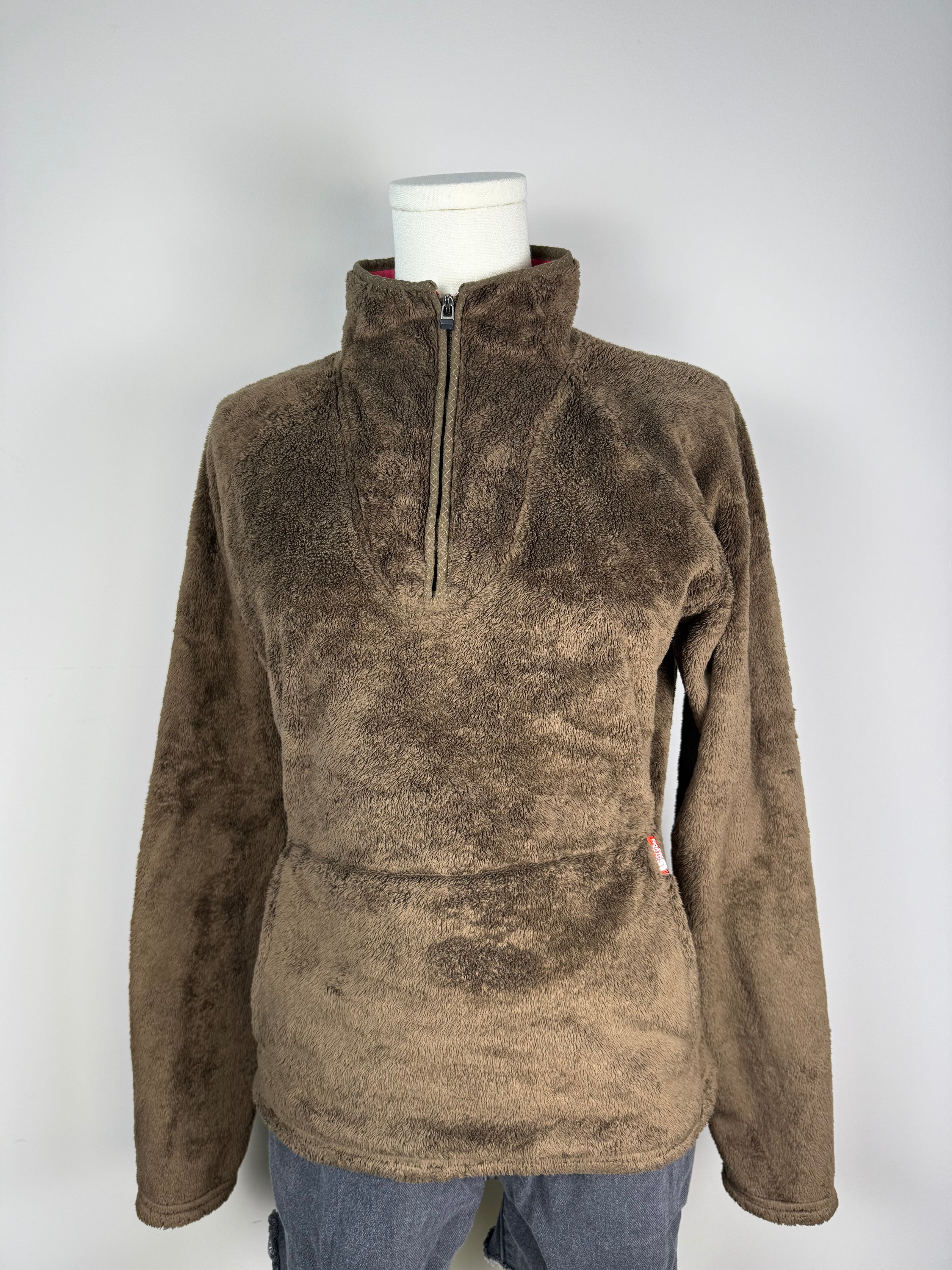 North Face Fleece 1/4 Zip Kangaroo Pocket