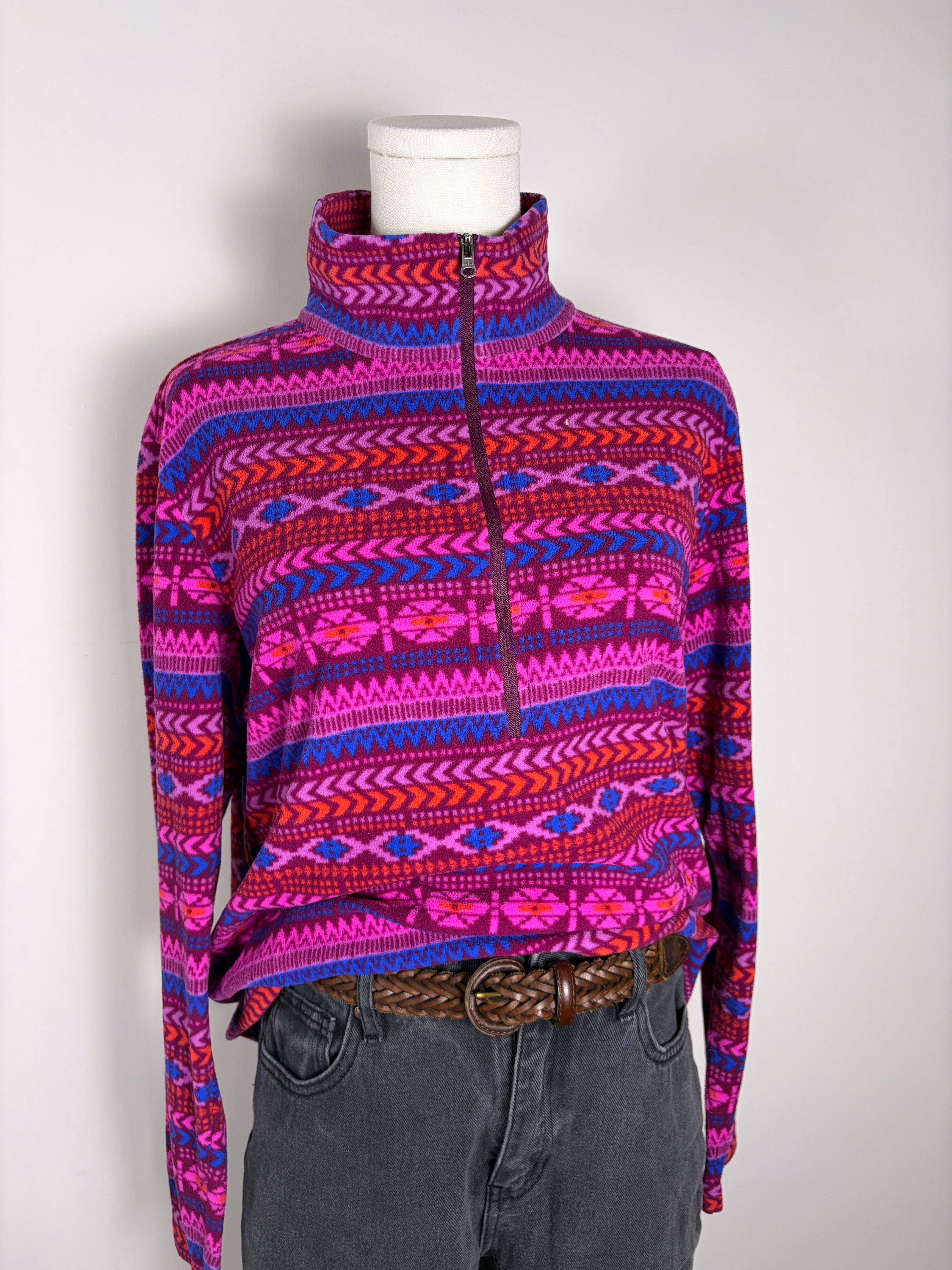 Columbia 1/4 Zip Aztec Fleece Pullover