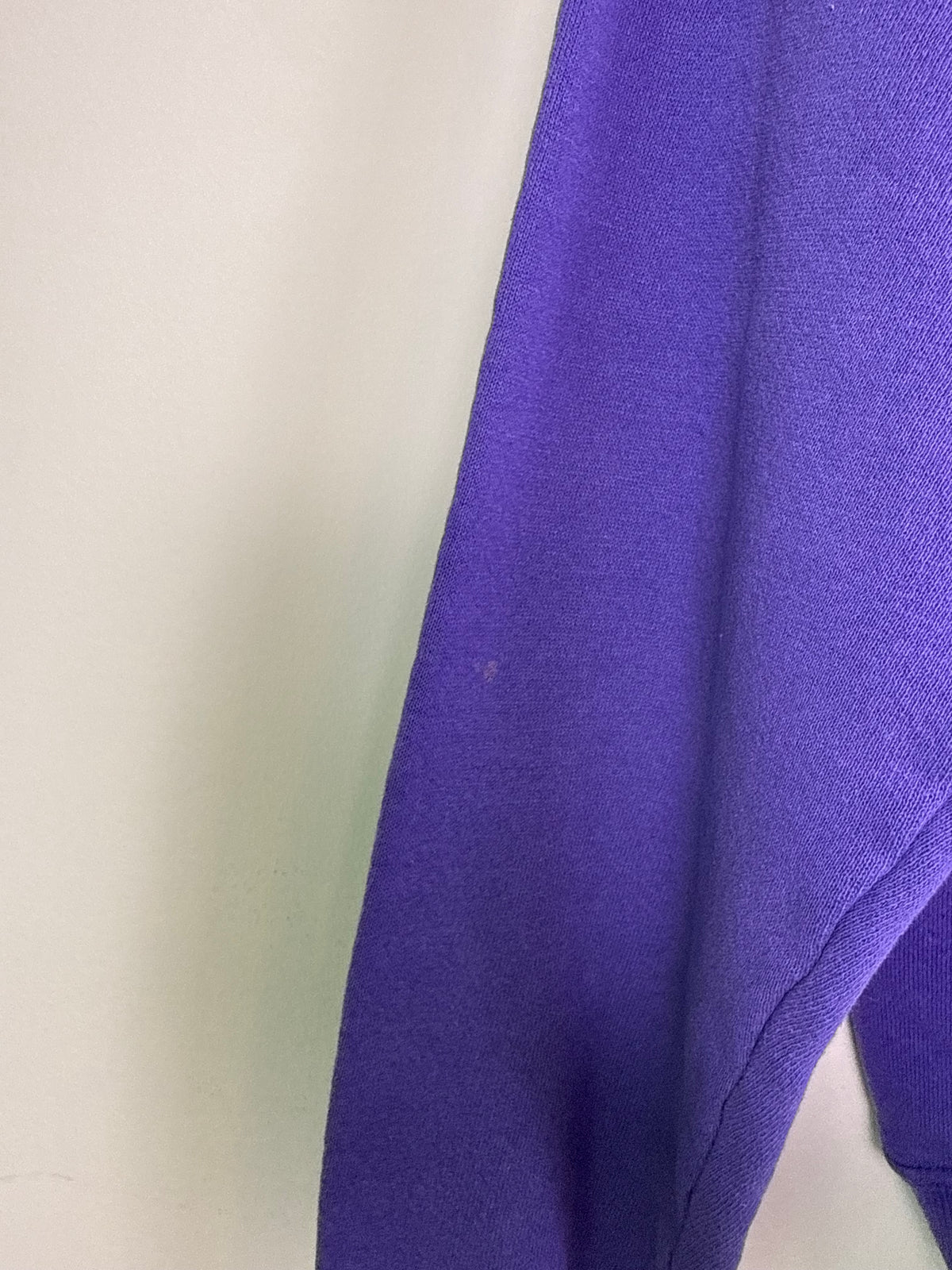 Double Collar Purple Floral Crewneck