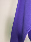 Double Collar Purple Floral Crewneck
