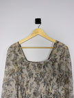 Free People Floral Sheer Blouse