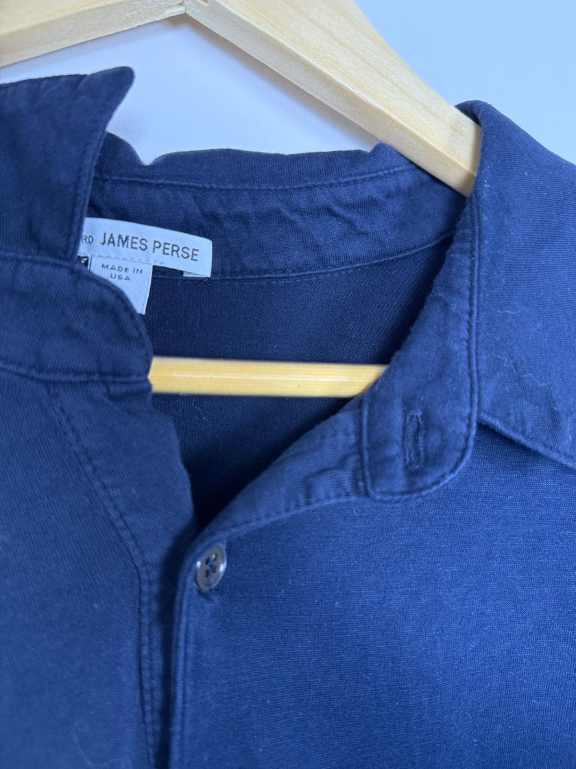 James Perse Navy Blue Polo Shirt