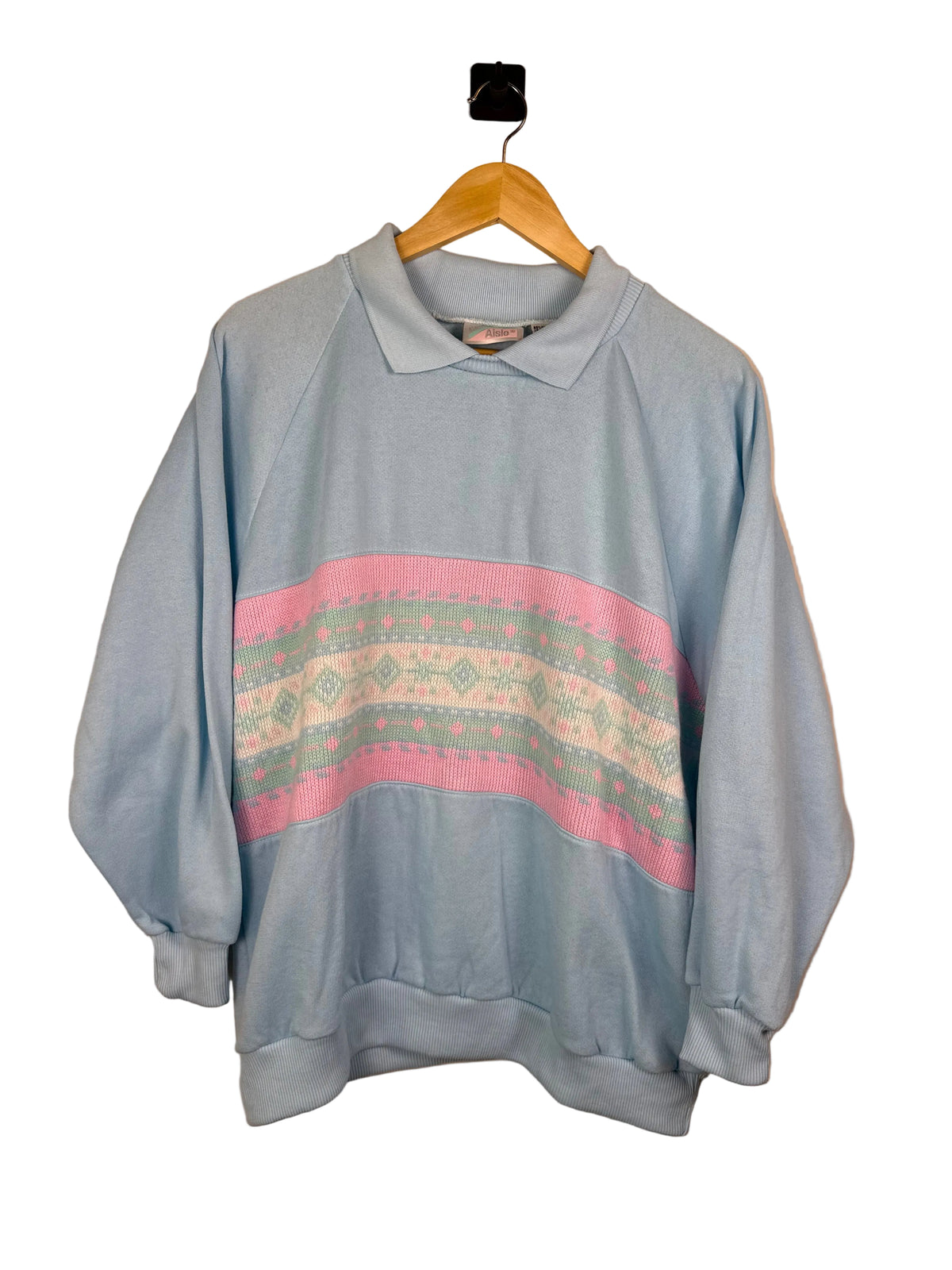 90s Pastel Cottagecore Collared Sweater