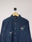 Mickey Mouse Embroidered Button Up