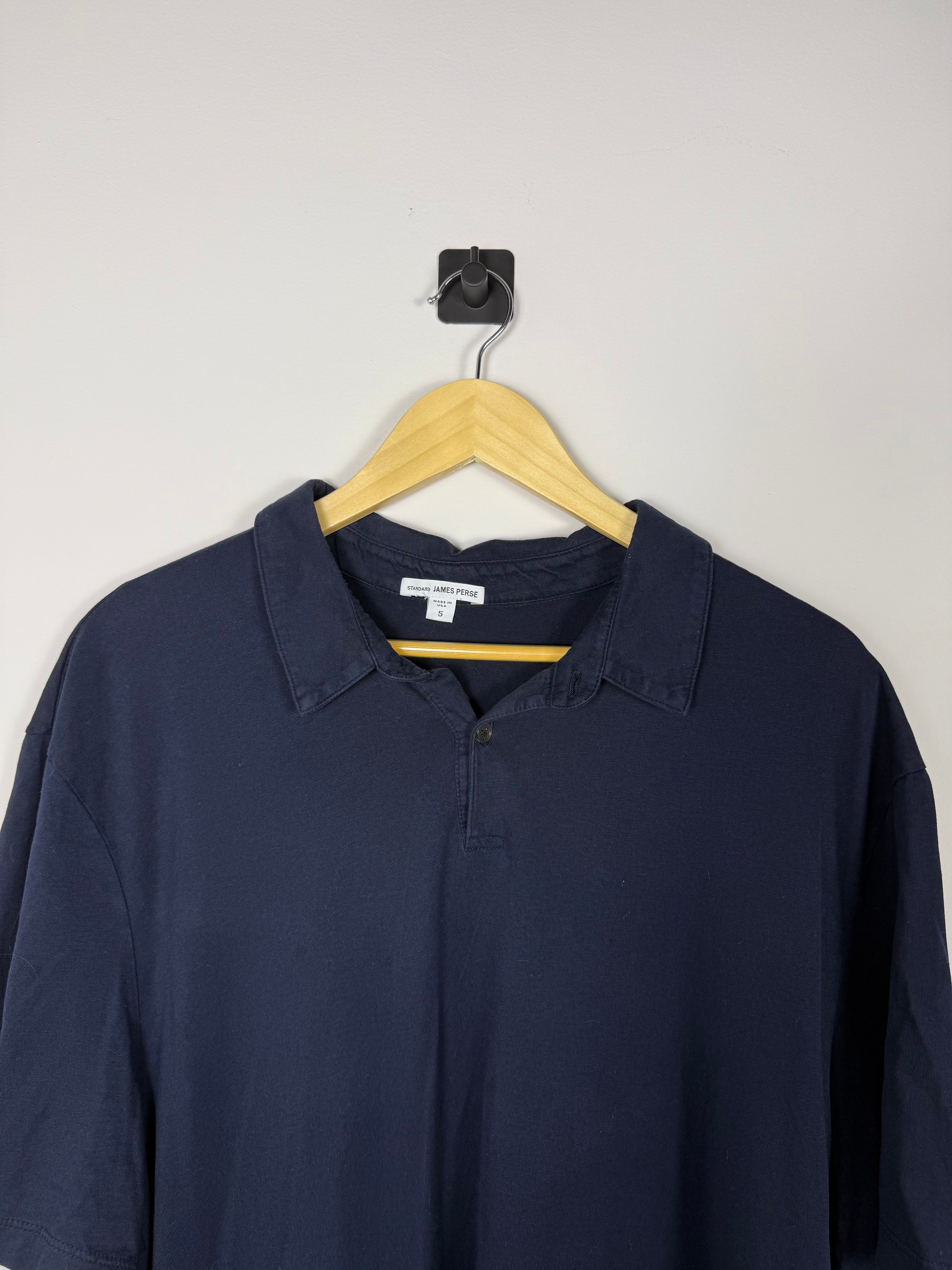 James Perse Navy Blue Polo Shirt