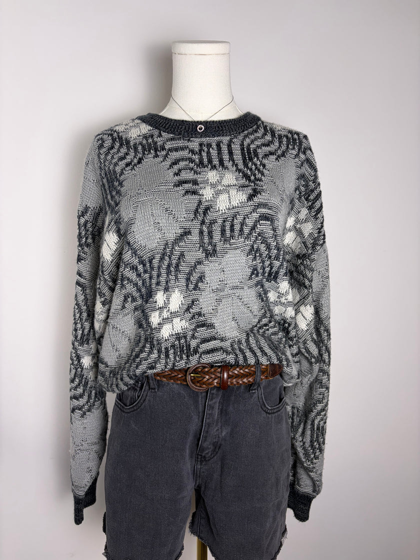 80’s Saturdays Abstract Knit Sweater