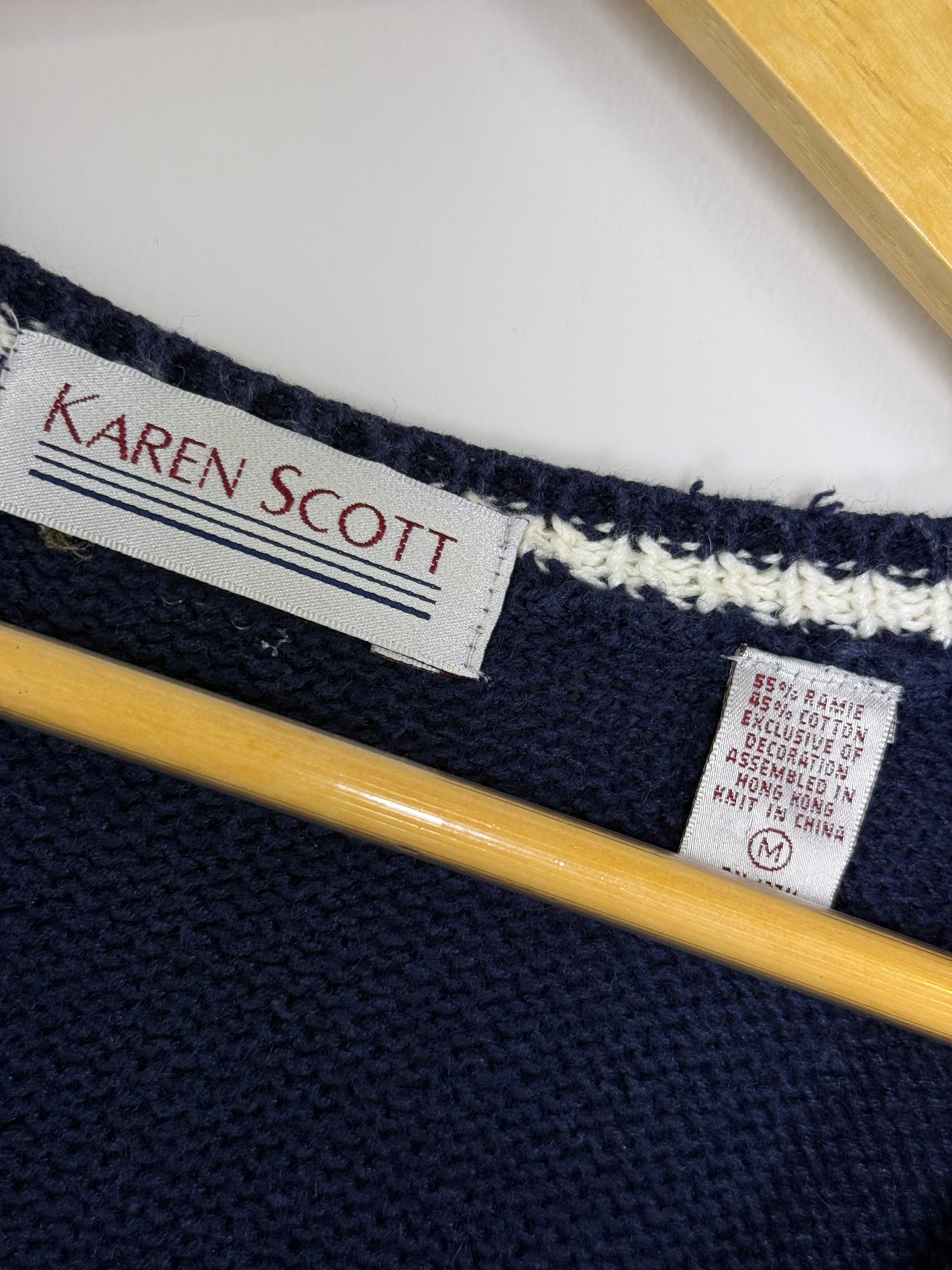 Karen Scott Preppy Golf Sweater