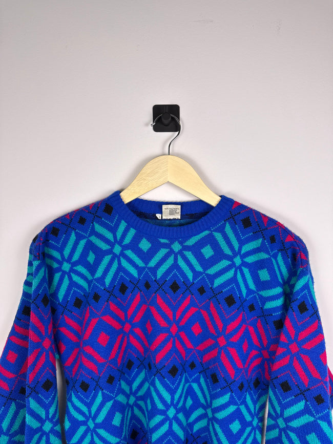 80s Colorful Acrylic Sweater