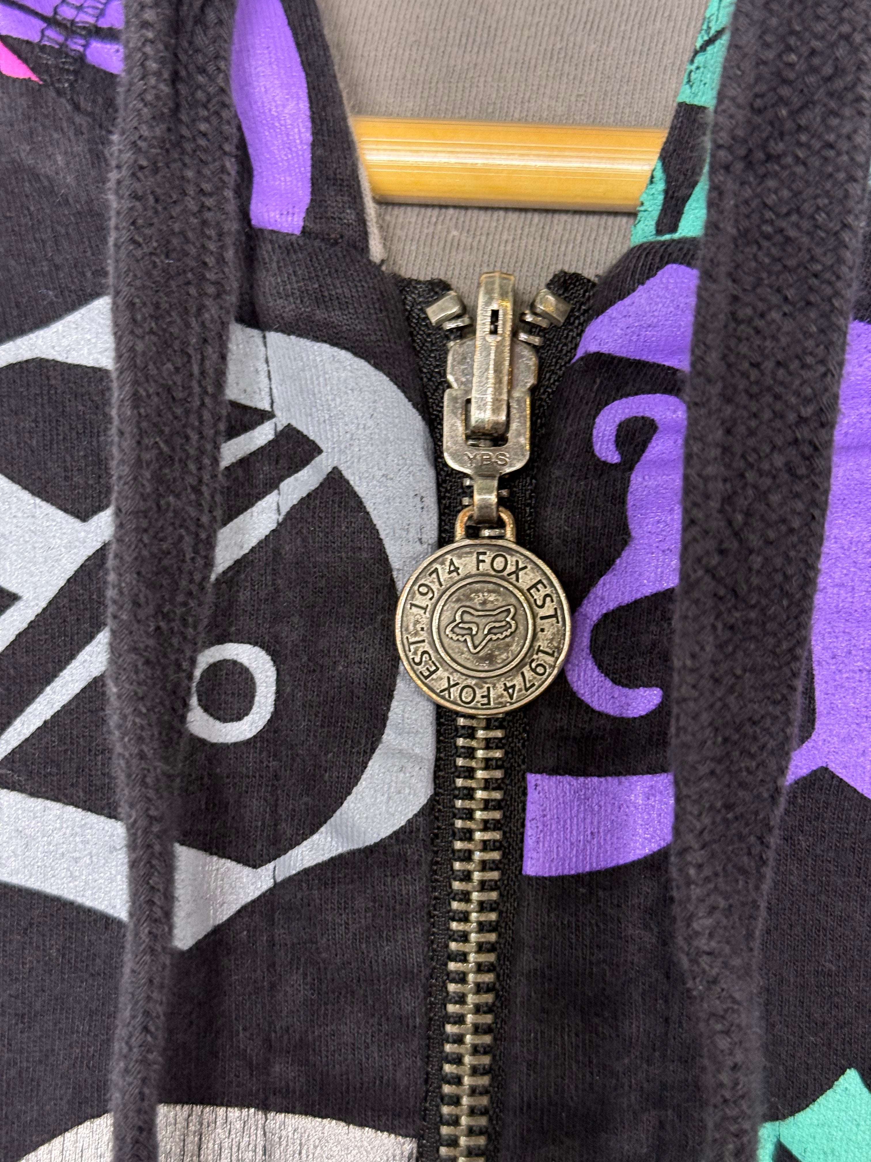 Y2K Fox Racing Full Zip Hoodie