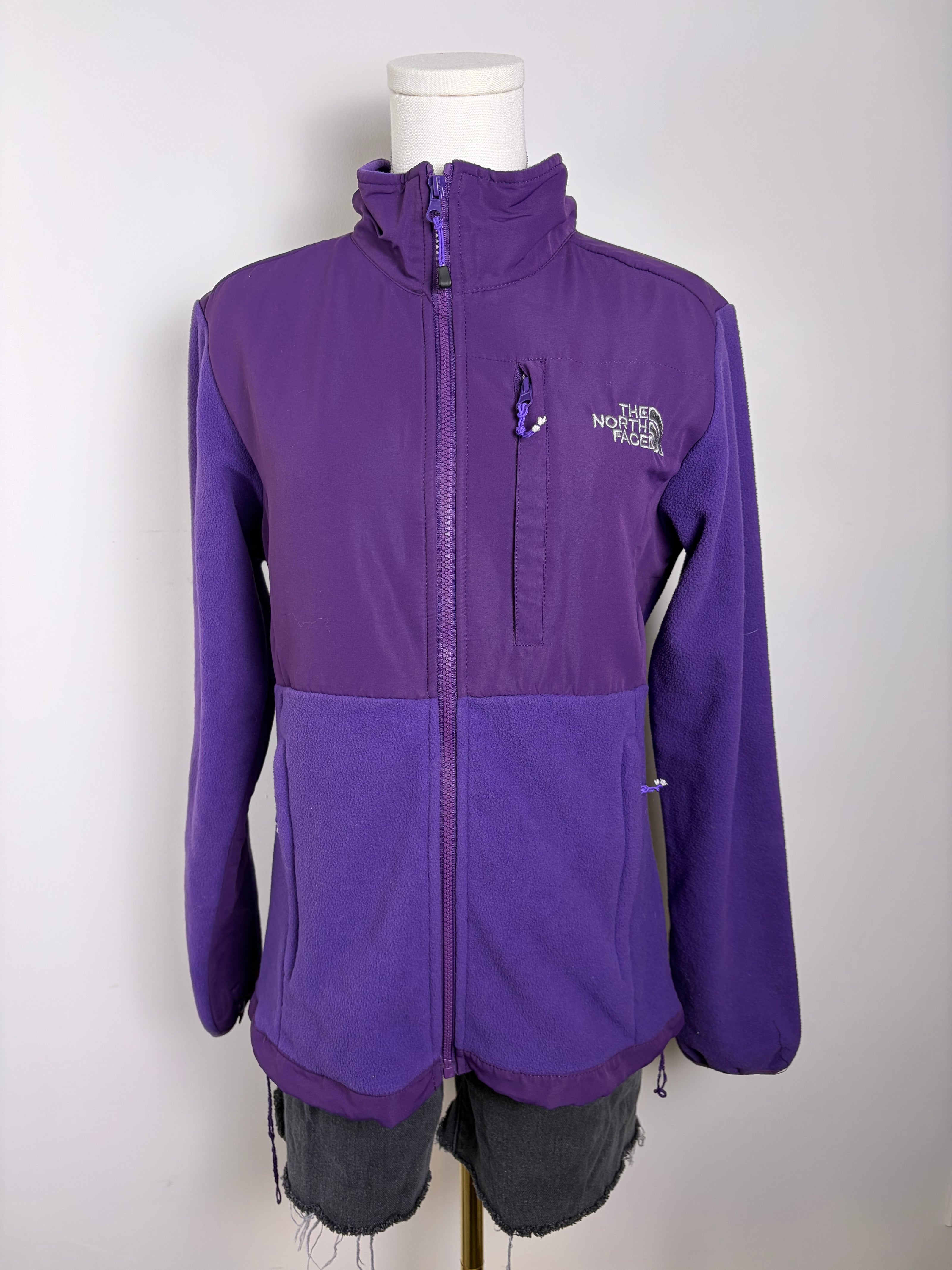 North Face Purple Full Zip Fleece