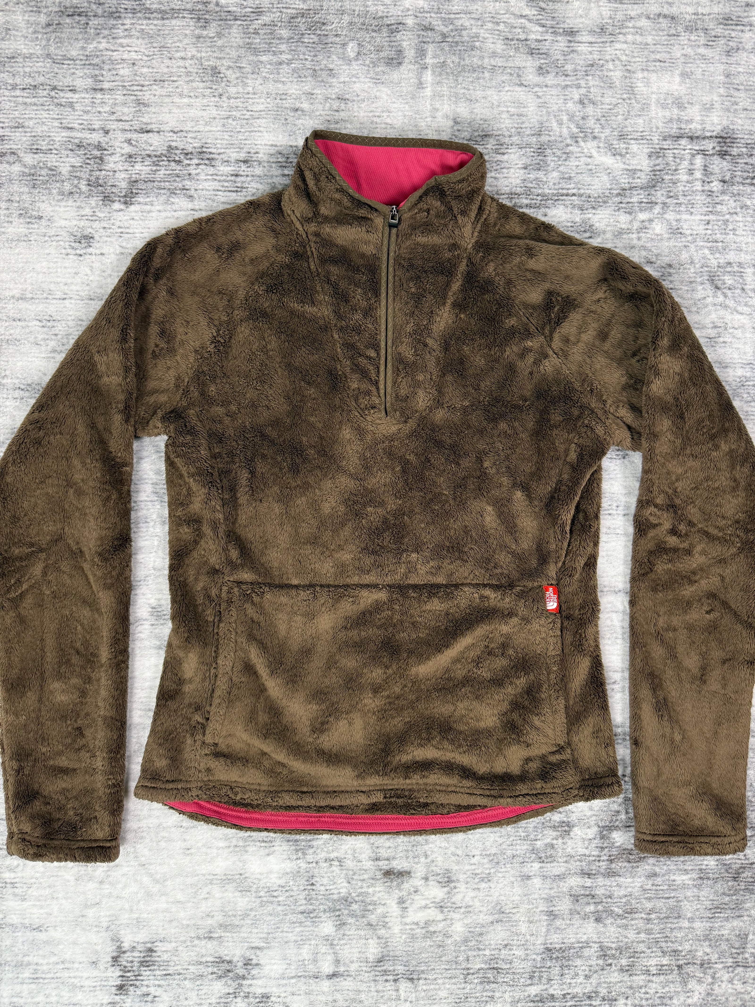 North Face Fleece 1/4 Zip Kangaroo Pocket