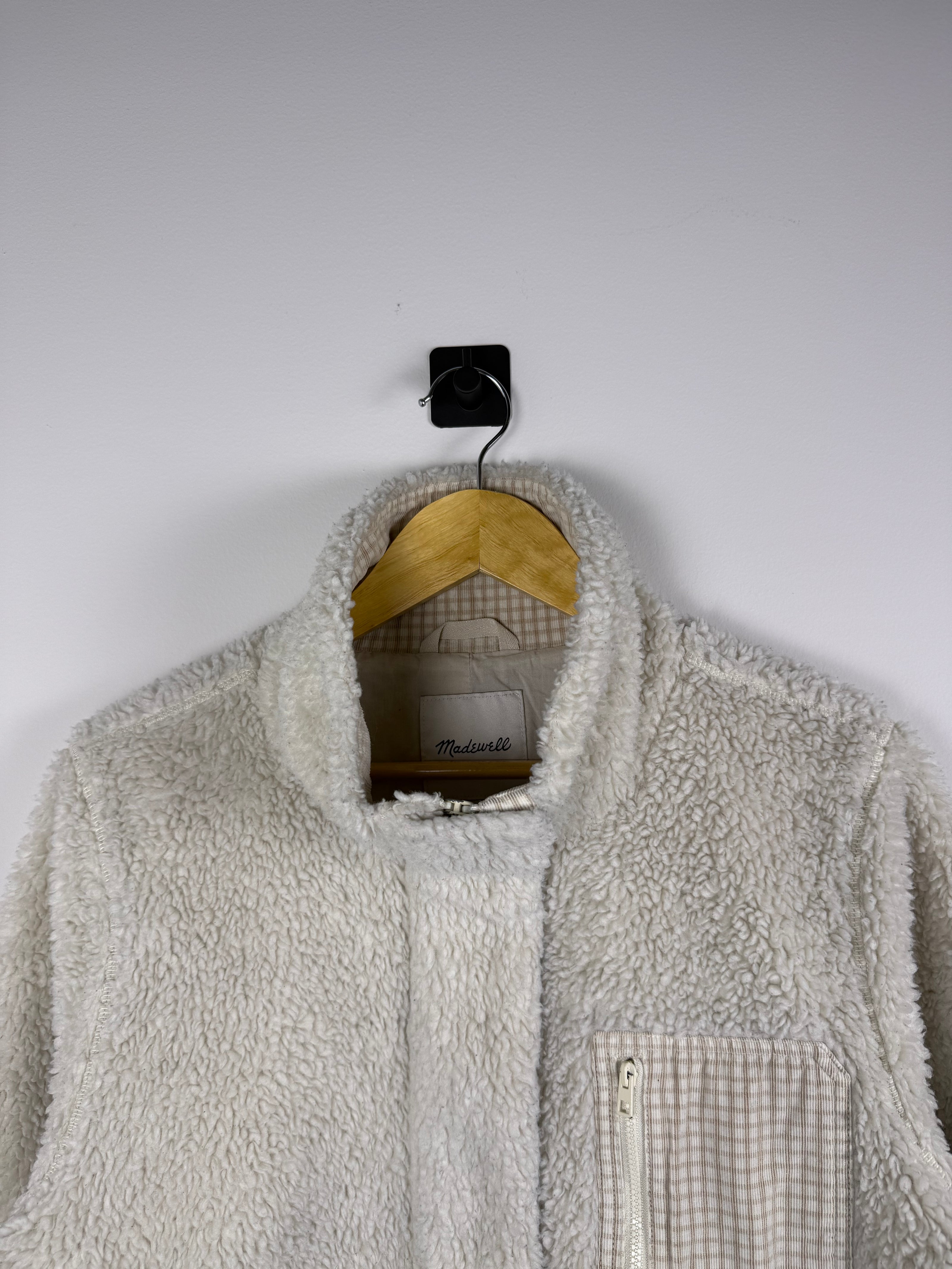 Madewell Sherpa Flannel Accent Jacket