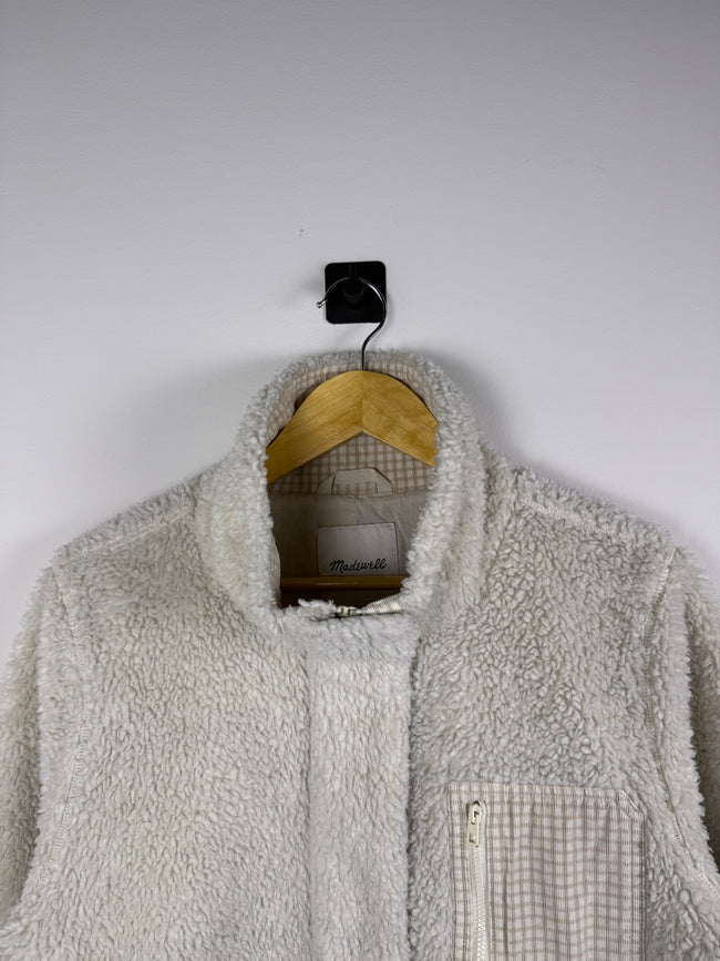 Madewell Sherpa Flannel Accent Jacket