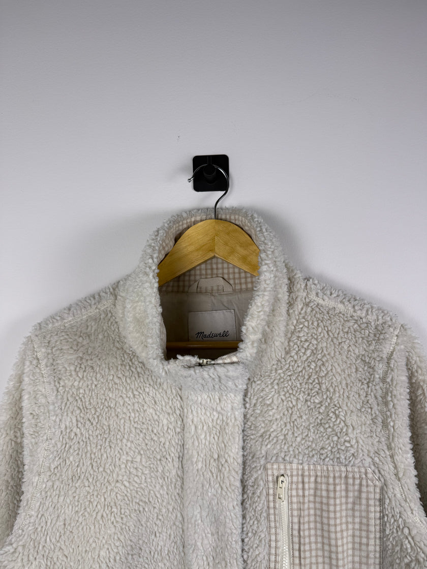 Madewell Sherpa Flannel Accent Jacket