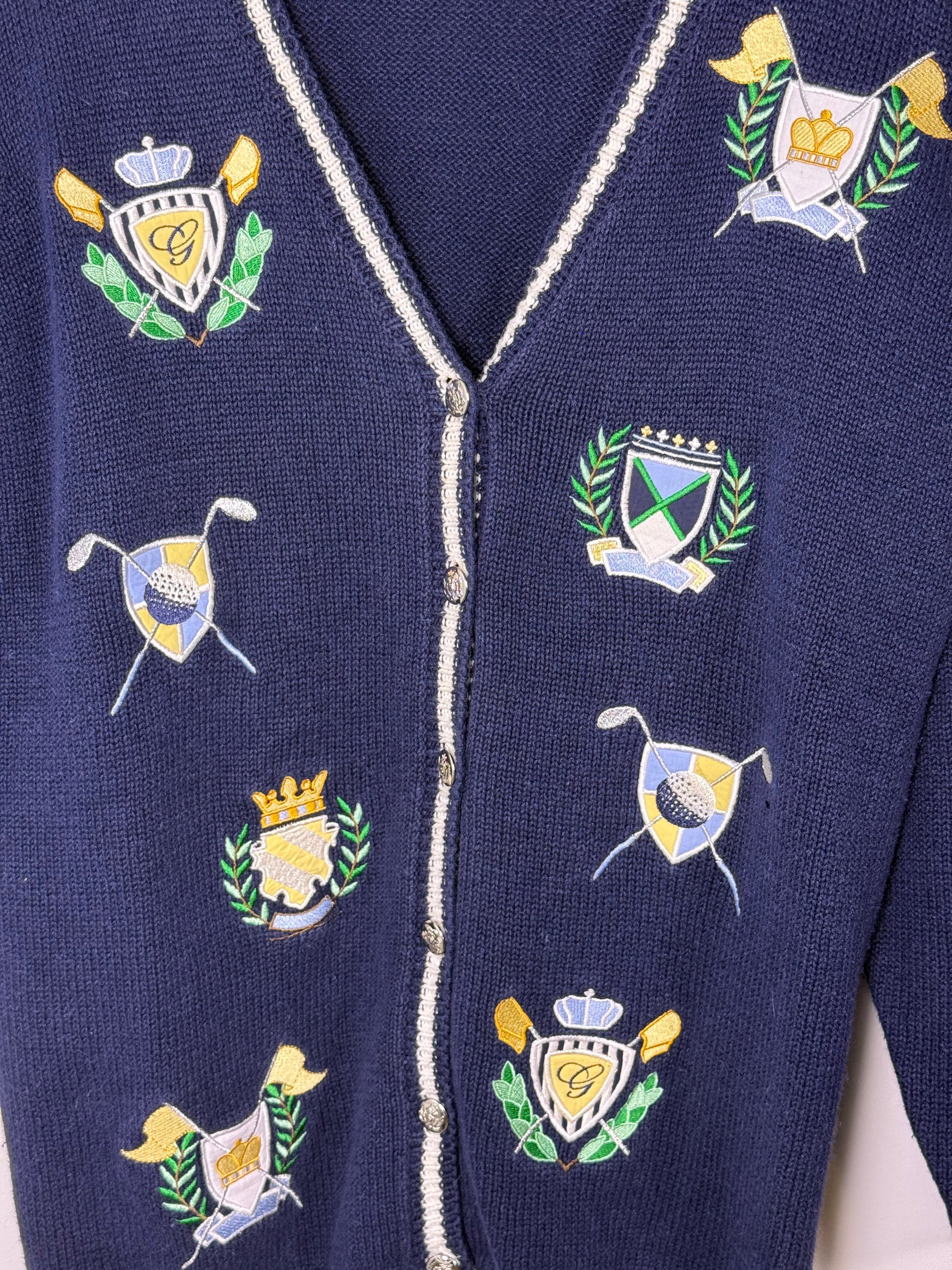 Karen Scott Preppy Golf Sweater