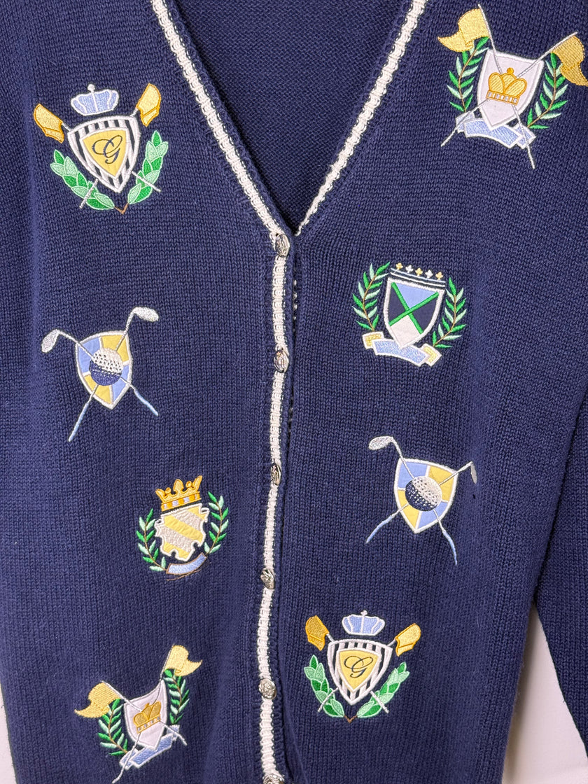 Karen Scott Preppy Golf Sweater