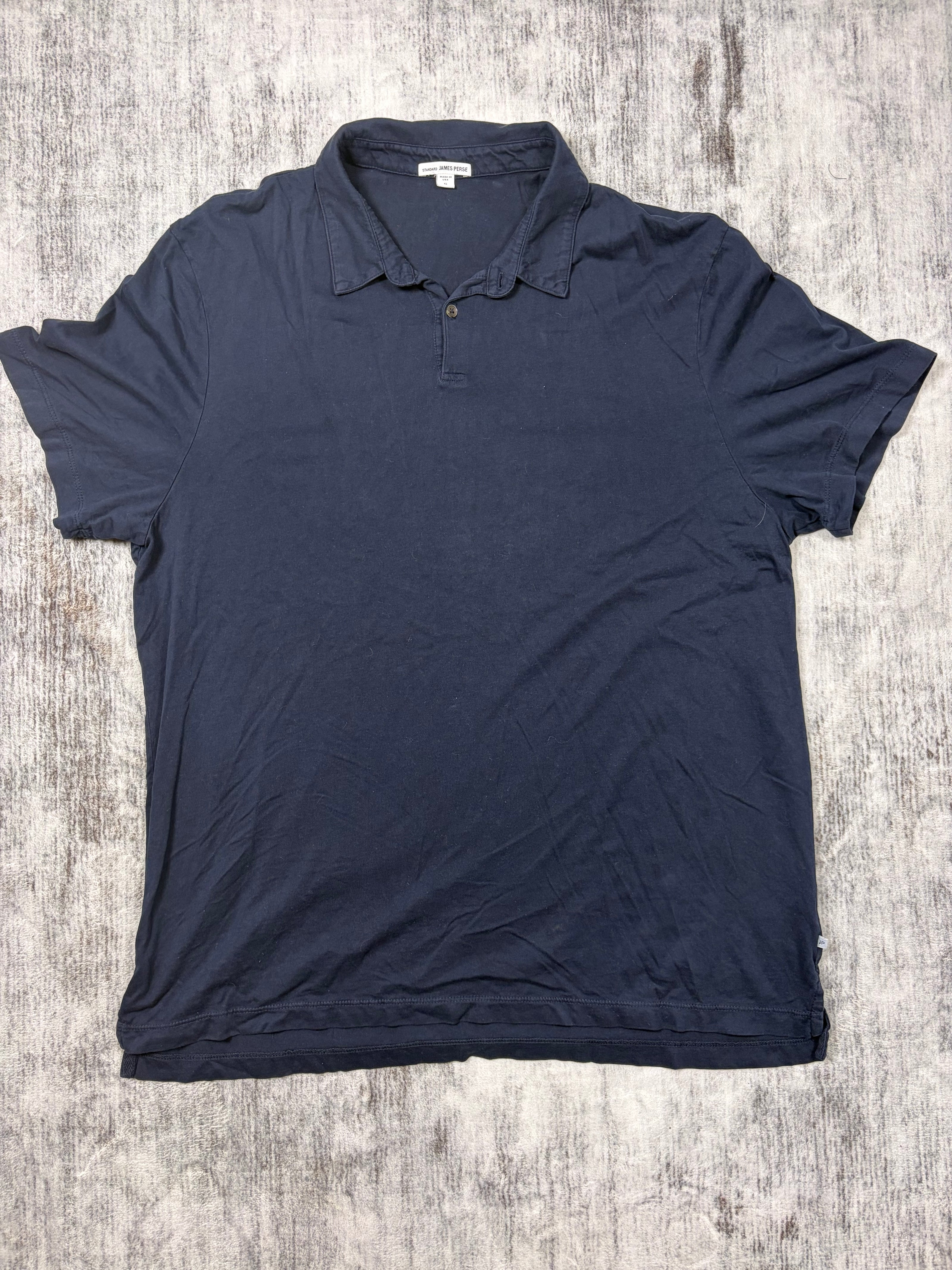 James Perse Navy Blue Polo Shirt