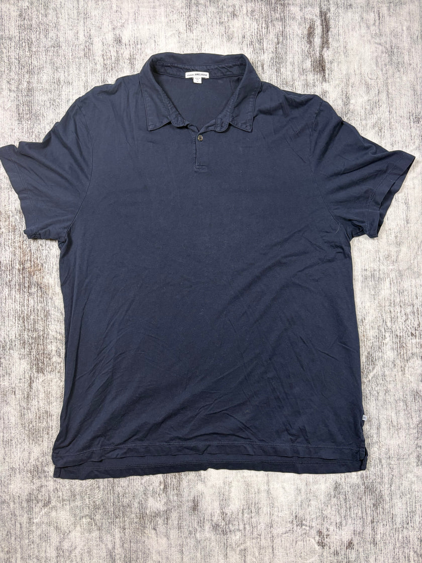 James Perse Navy Blue Polo Shirt