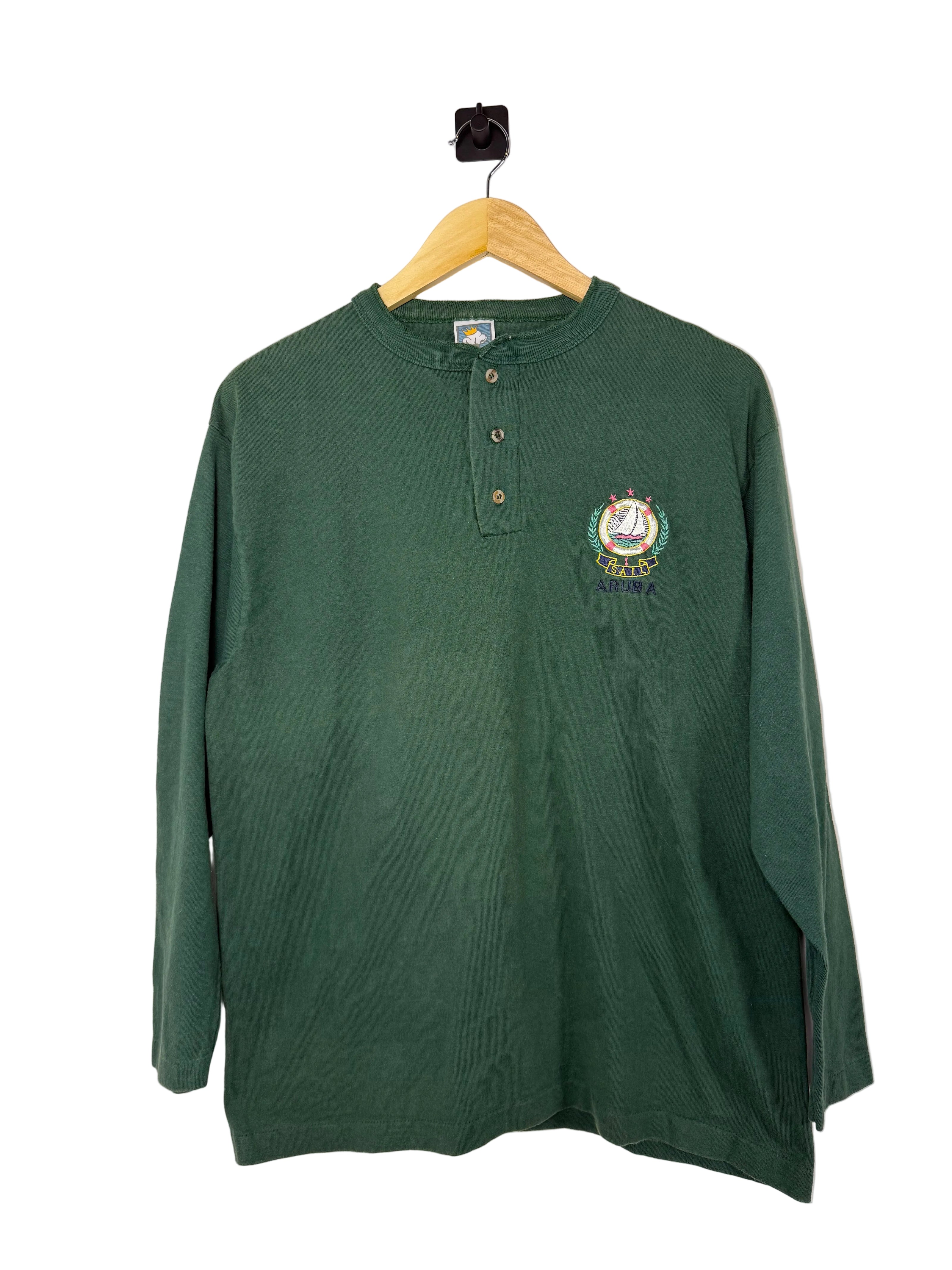90s Aruba Sailing Henley Shirt