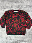 United States Sweaters Floral Granny Knit Sweater