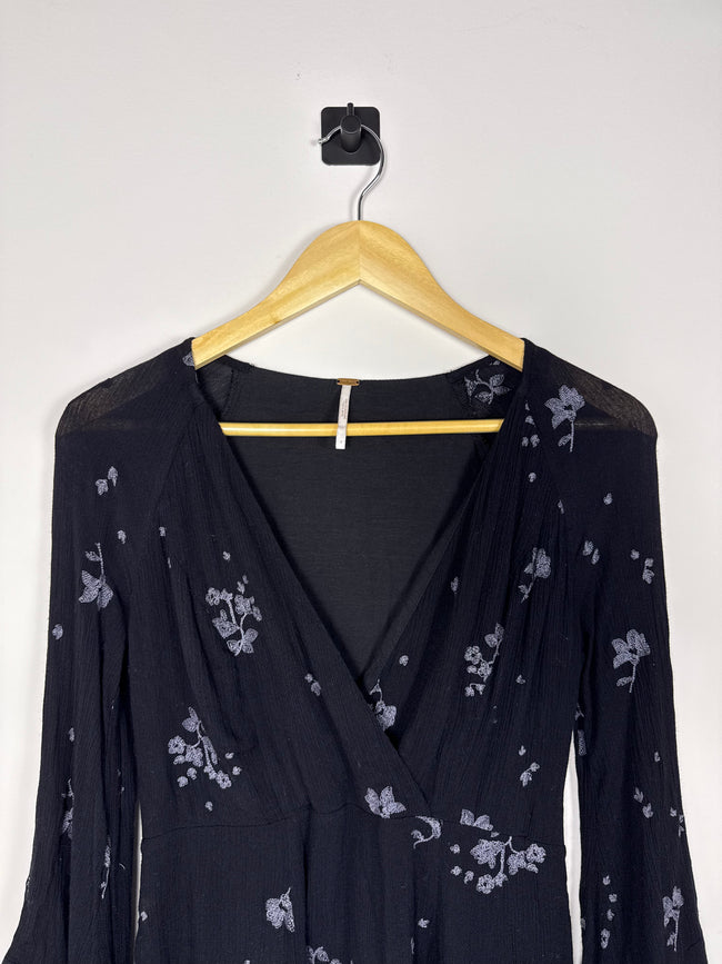 Free People Bell Sleeve Whimsigoth Dress