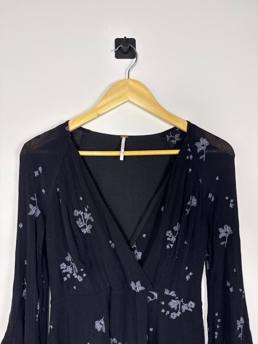 Free People Bell Sleeve Whimsigoth Dress