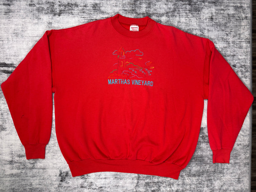 Martha's Vineyard Lighthouse Embroidered Crewneck