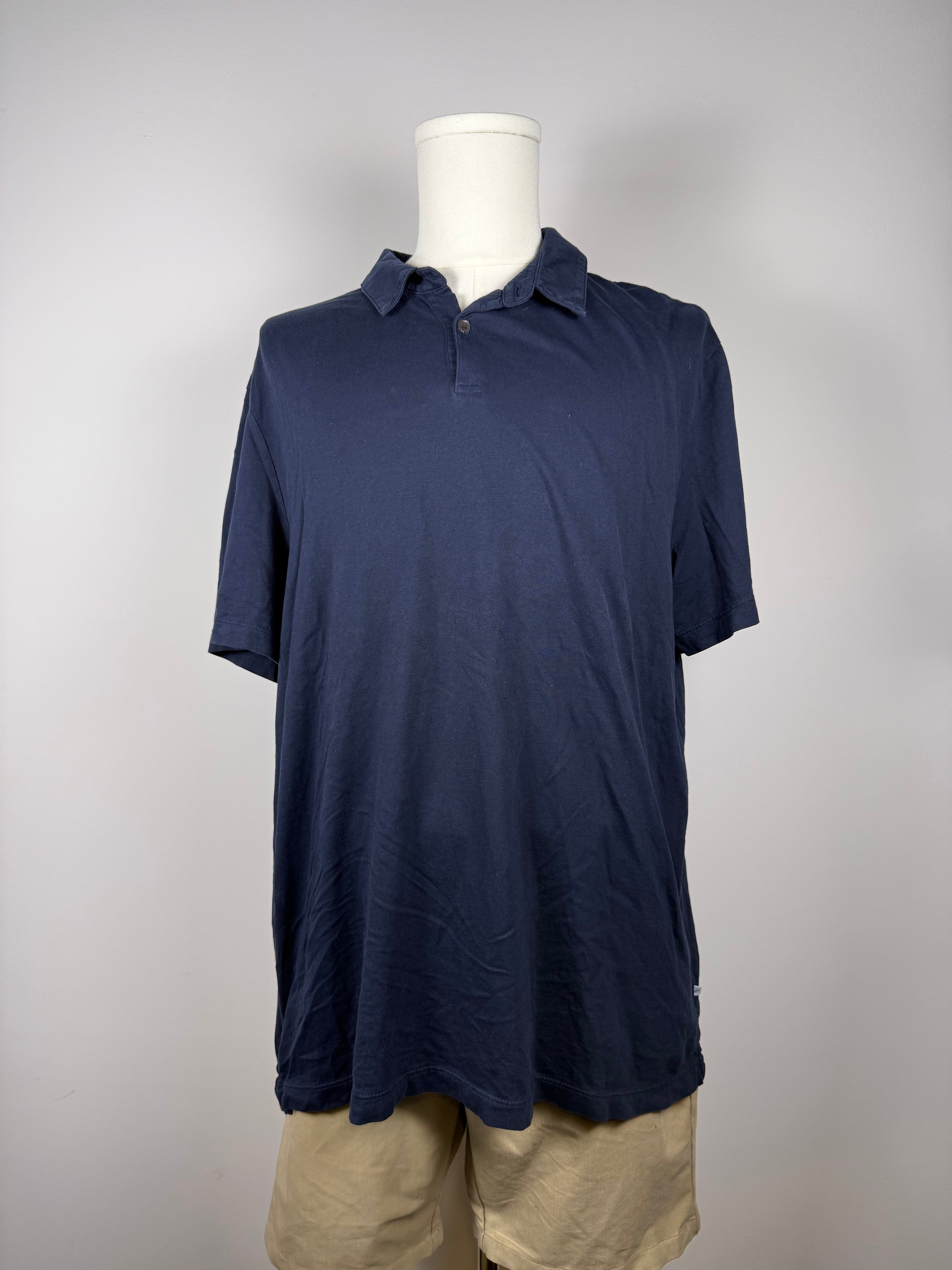 James Perse Navy Blue Polo Shirt