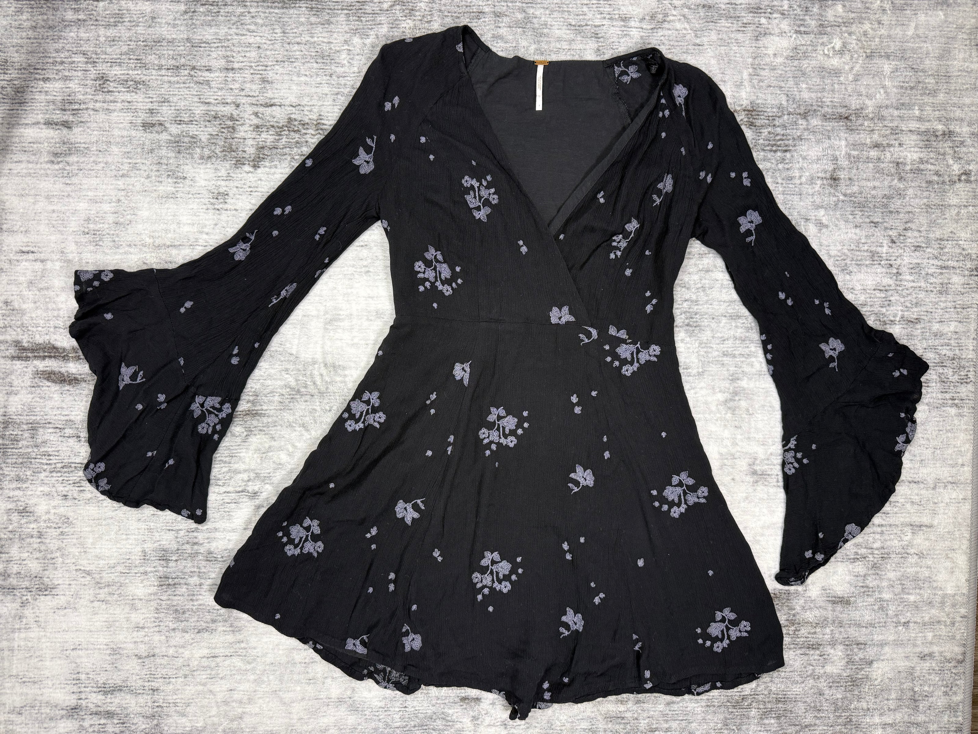 Free People Bell Sleeve Whimsigoth Dress