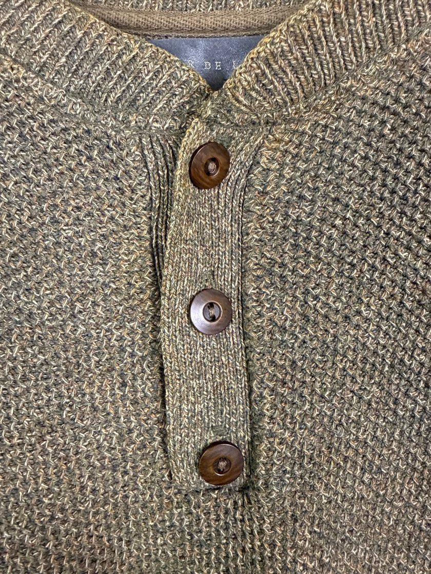 Oscar De La Renta Henley Sweater