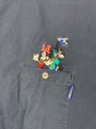 Mickey Mouse Embroidered Button Up