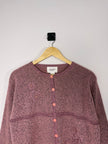 Jenny Floral Sweater Blouse Button Up