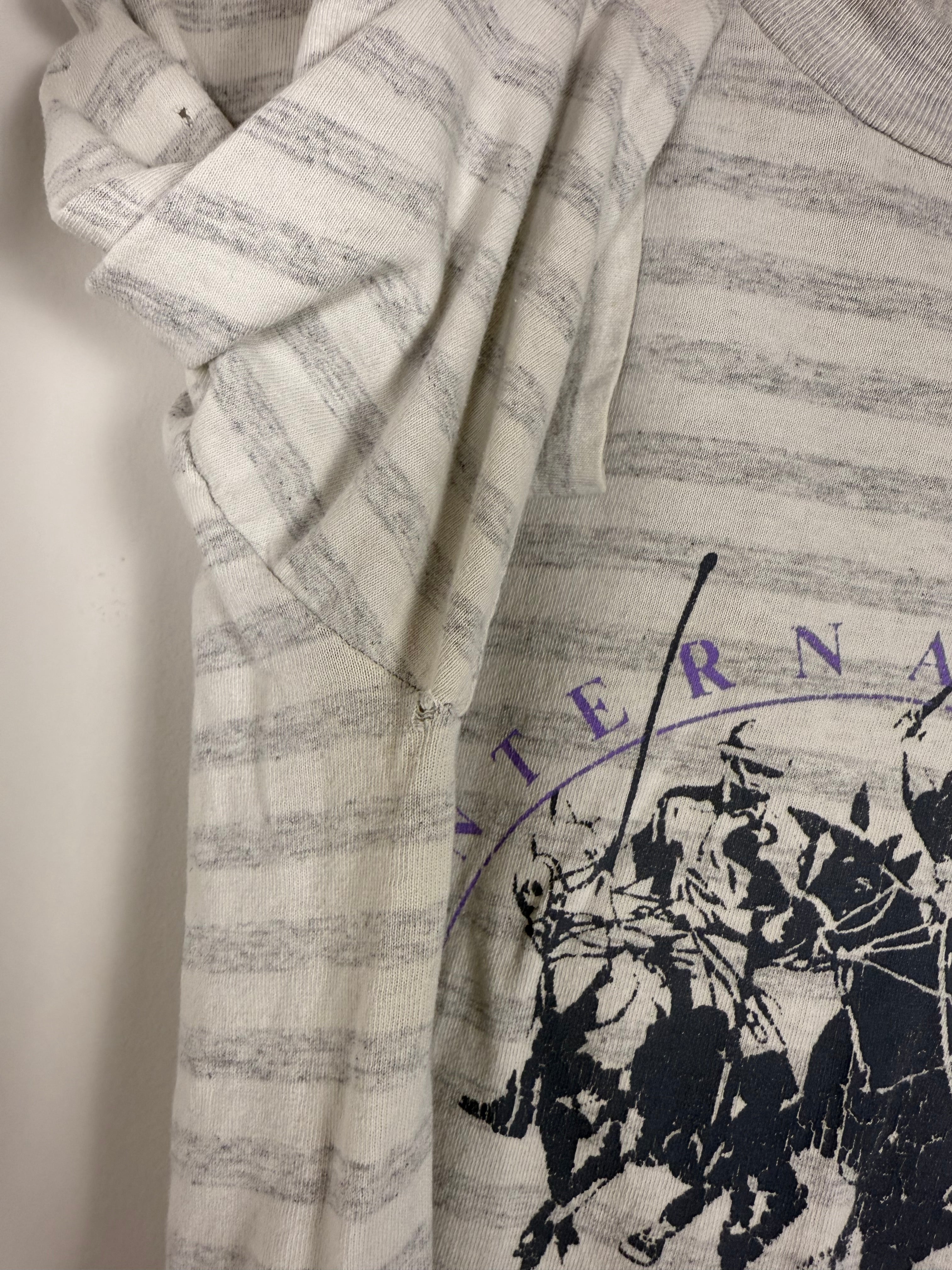International Polo Club Striped Graphic Tee