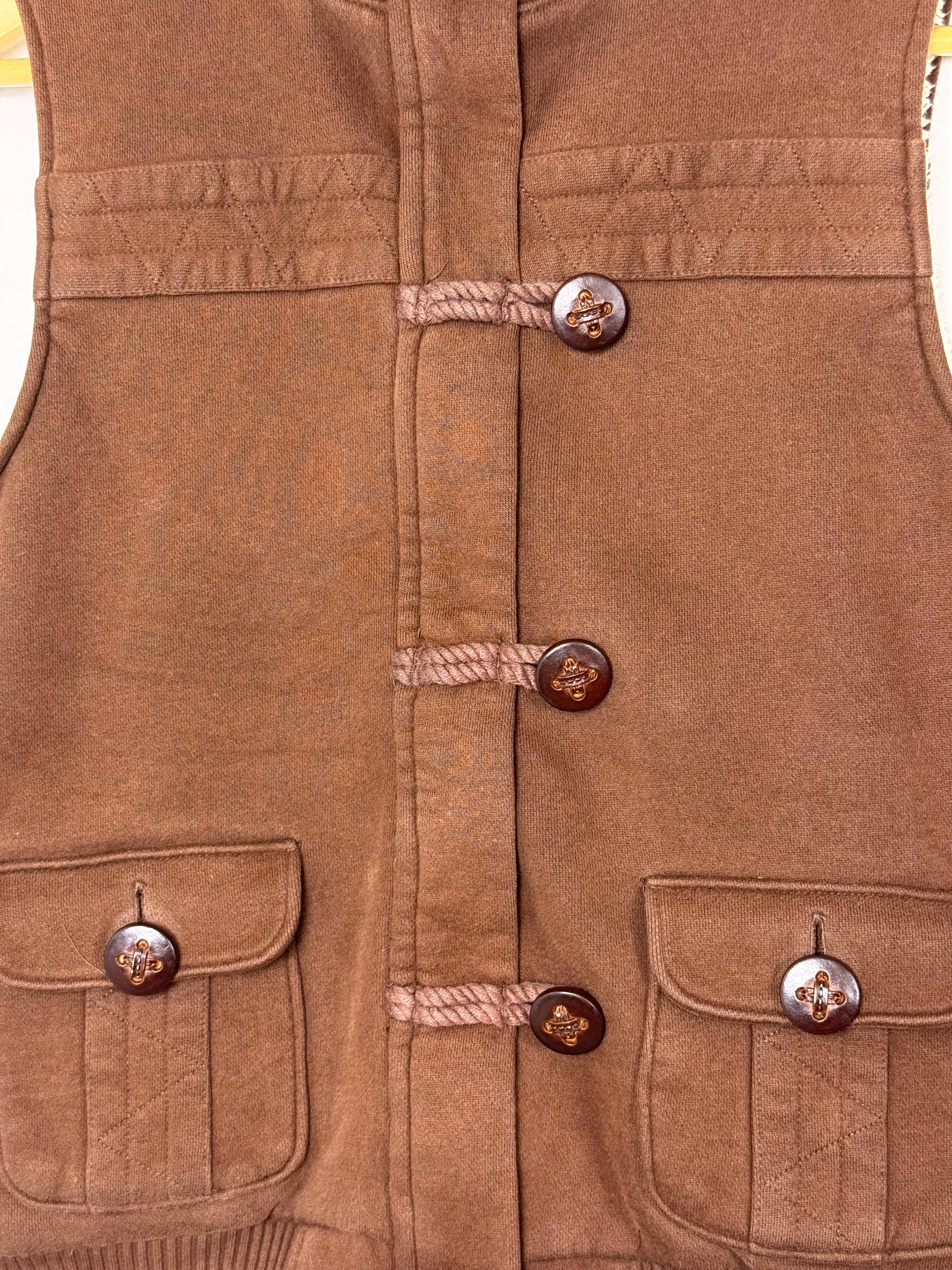 Y2K Old Navy Sherpa Lined Vest